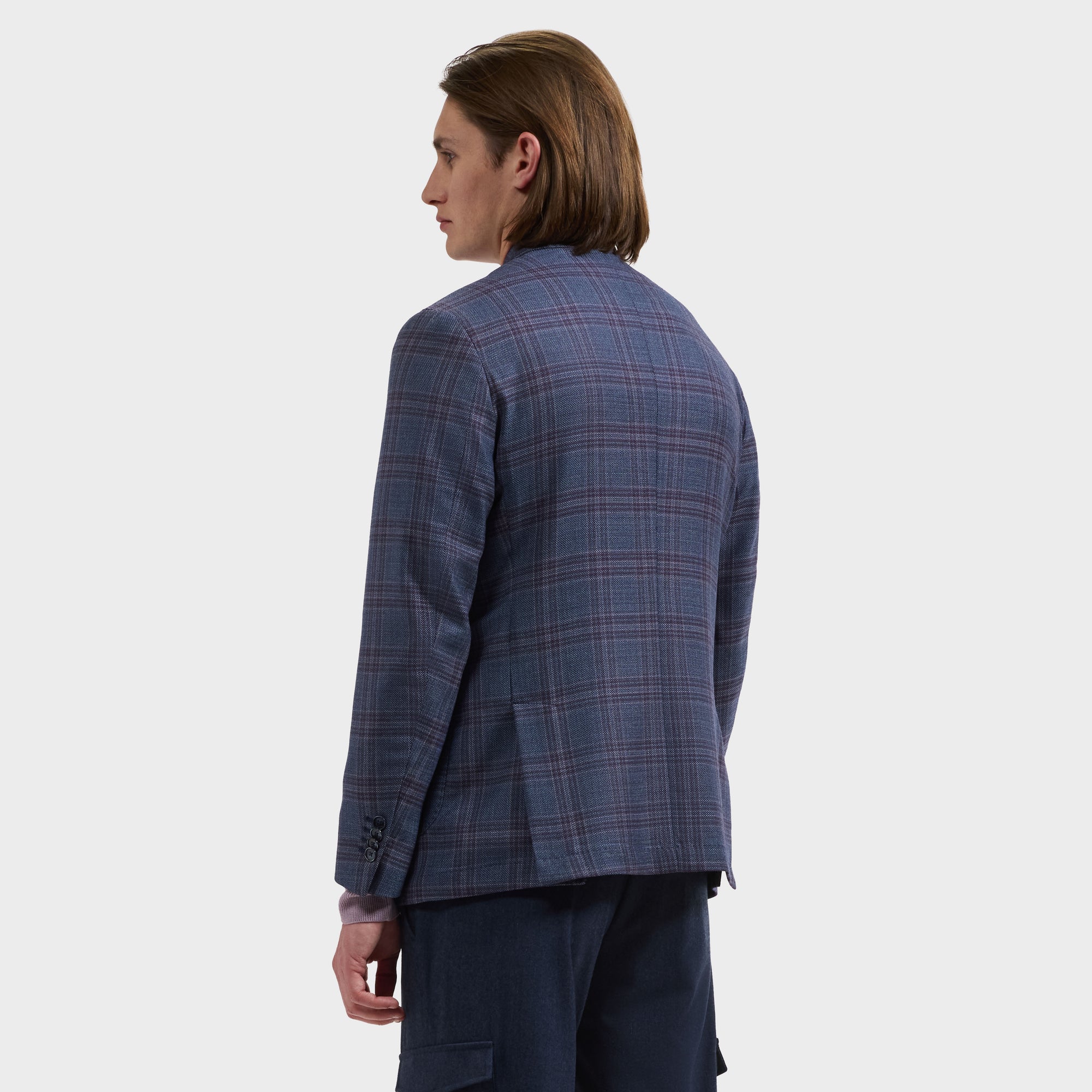 Plaid Wool Blazer