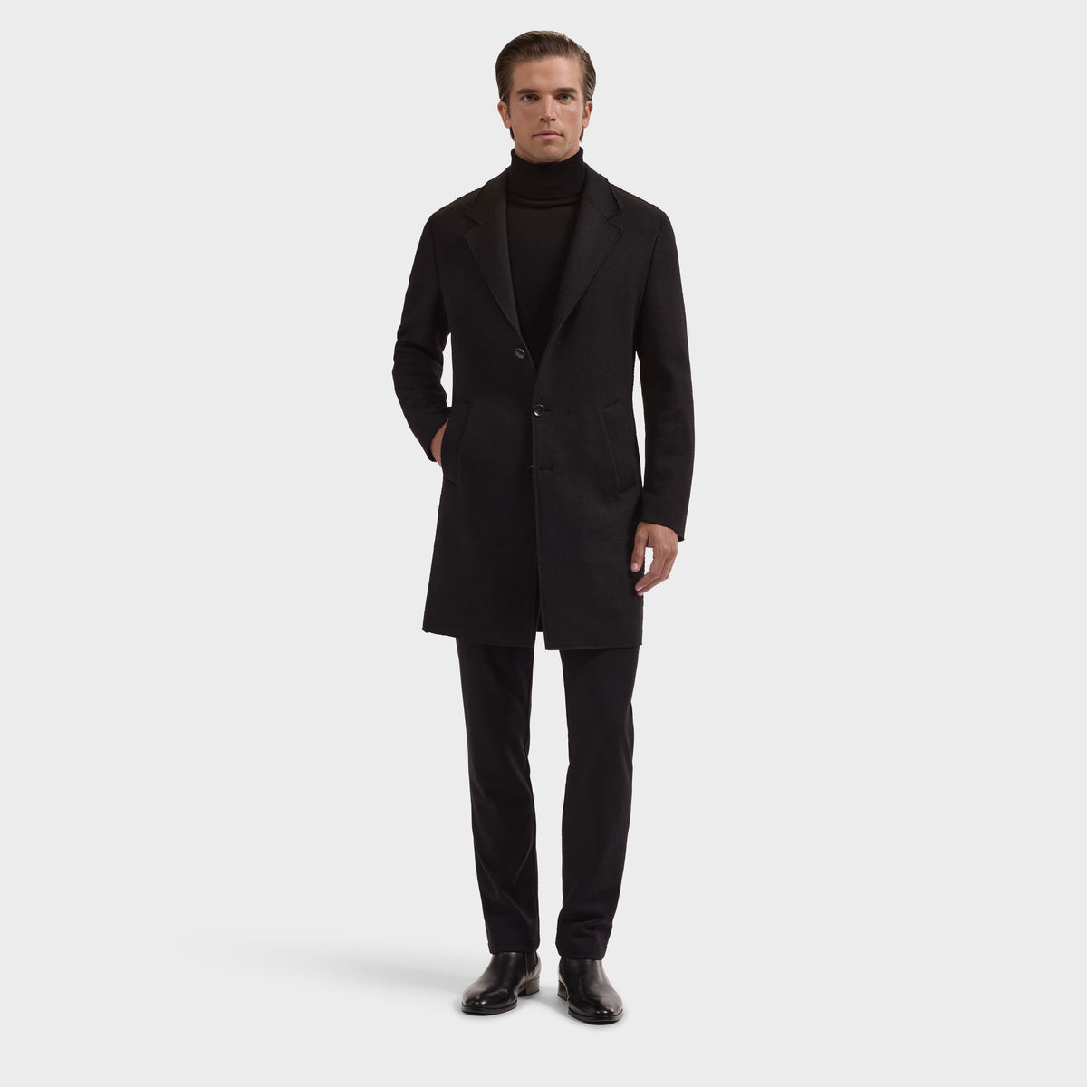 Solid Wool Coat