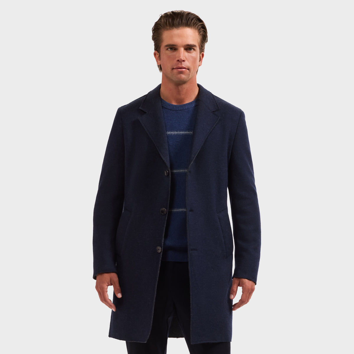 Solid Wool Coat