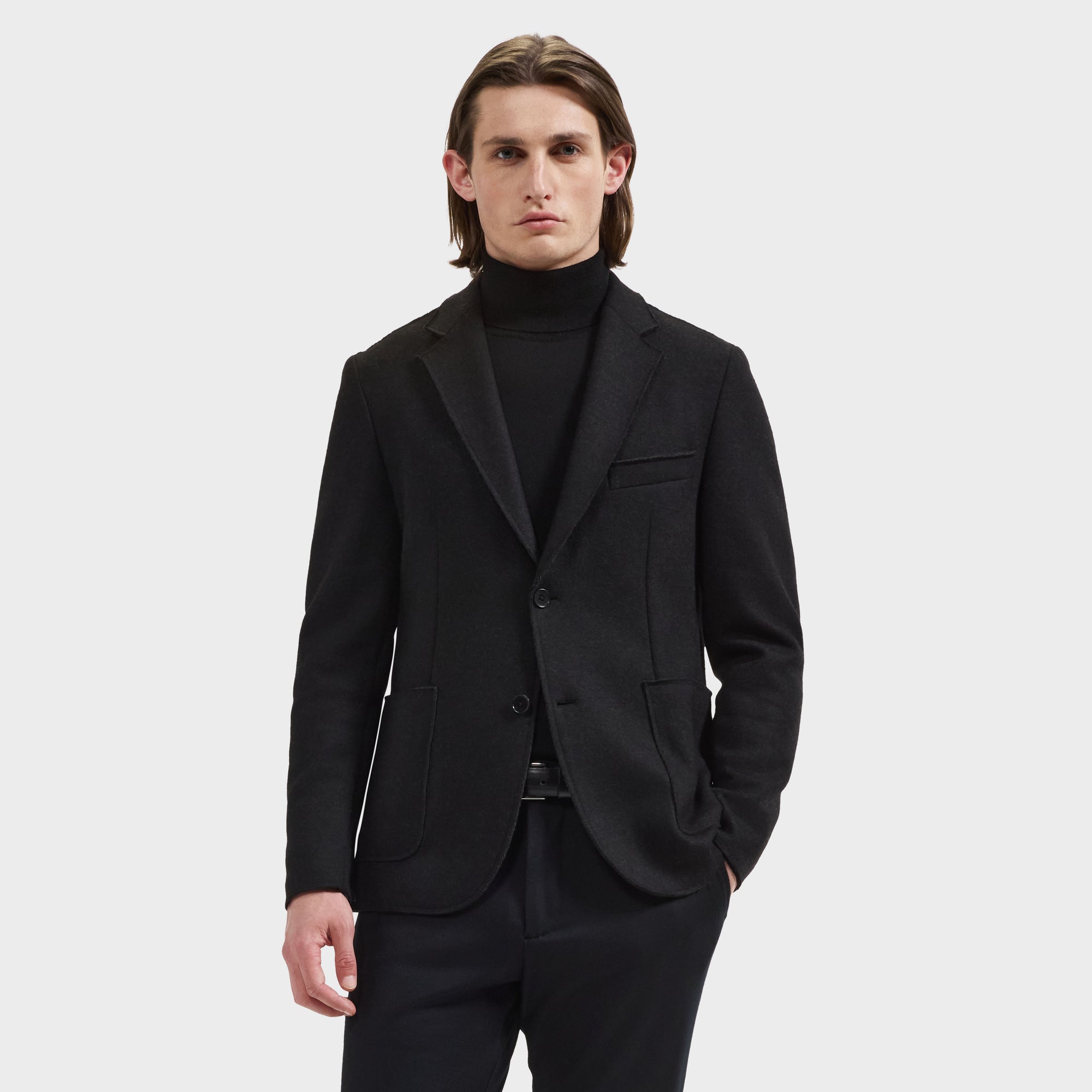 Solid Wool Blazer