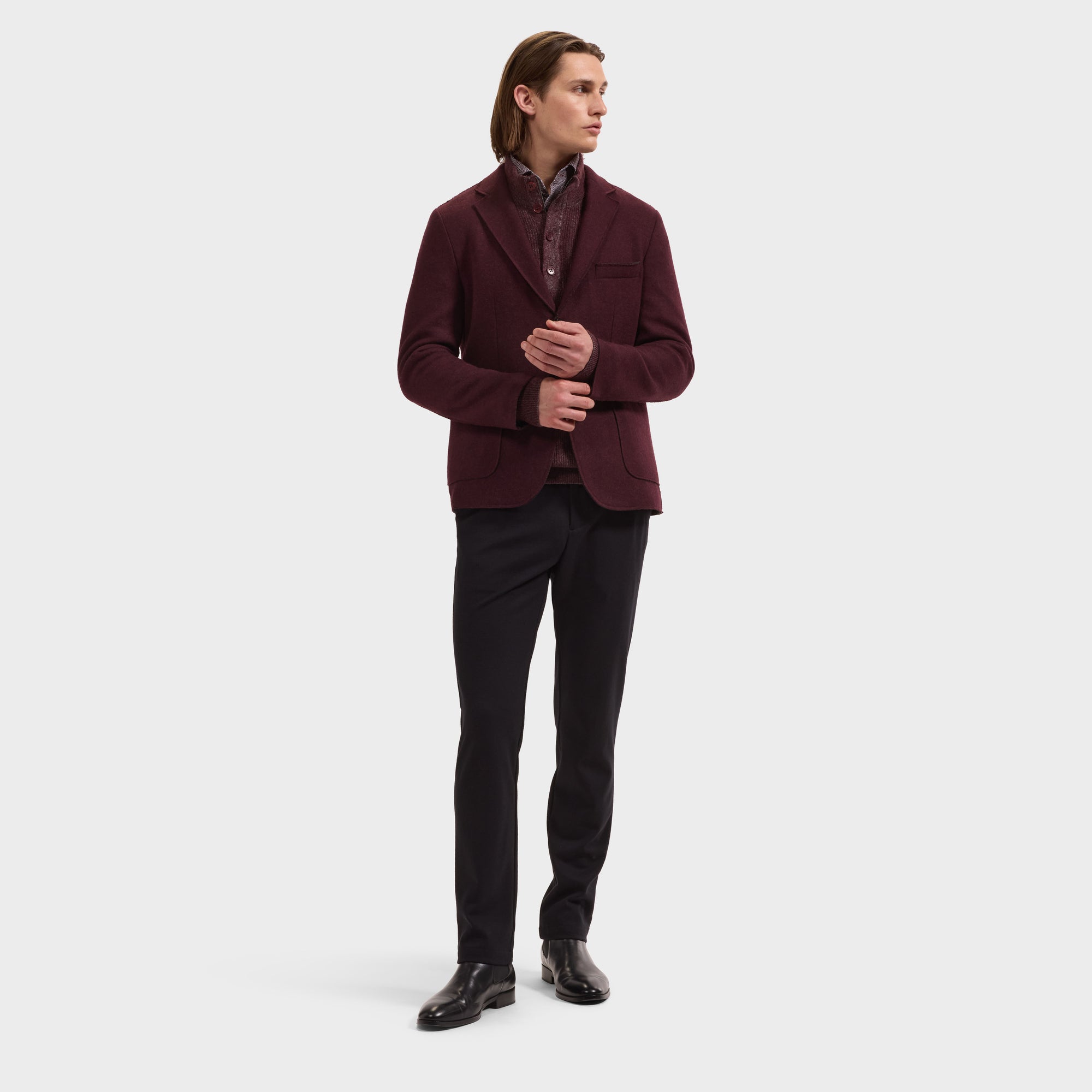Solid Wool Blazer