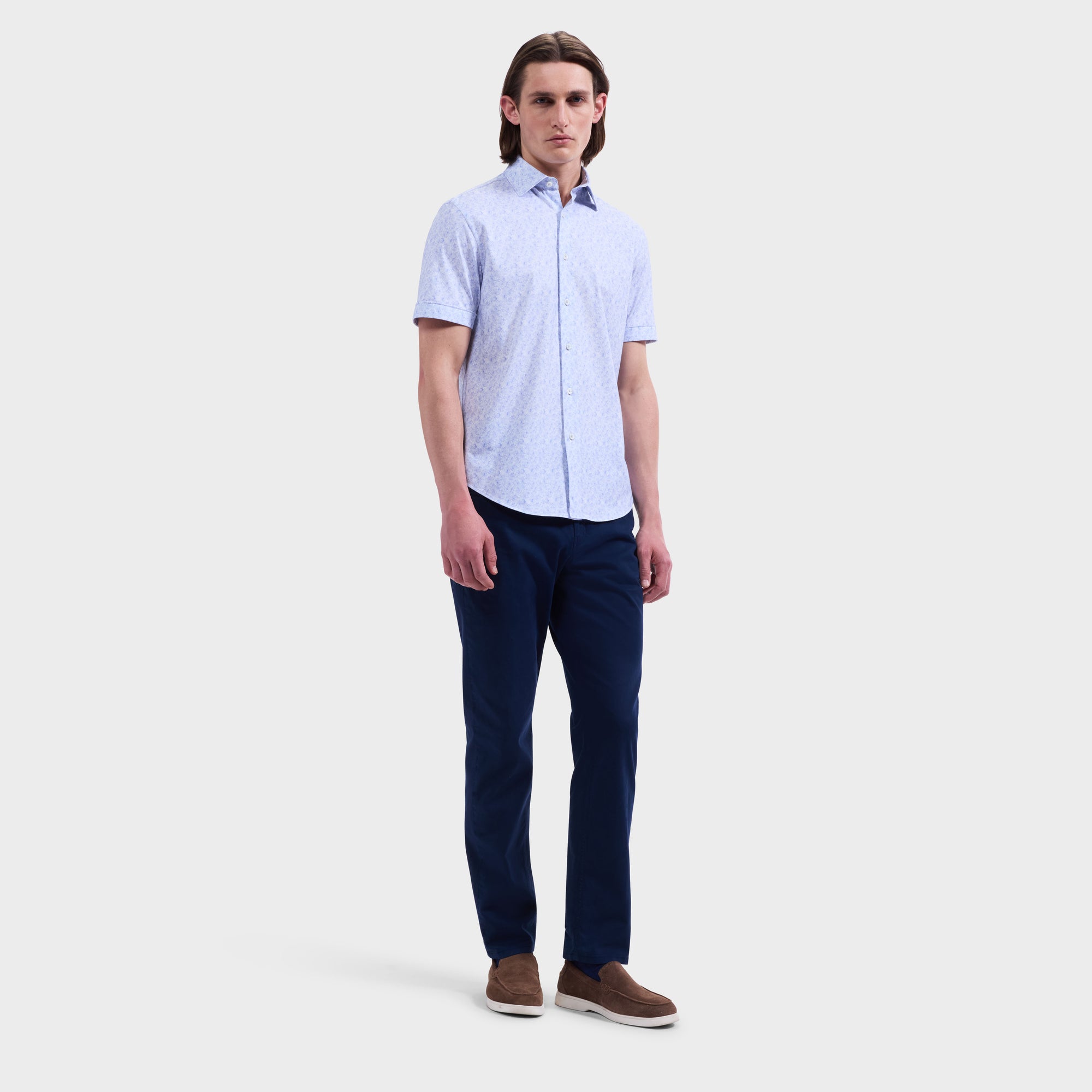 Preston Solid Five-Pocket Pant