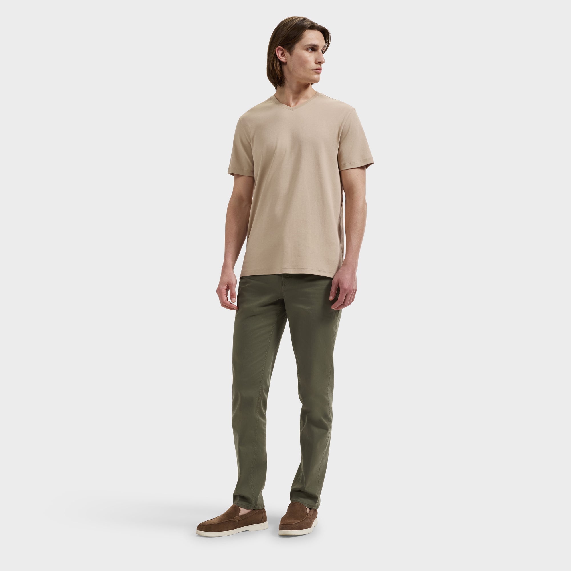 Preston Solid Five-Pocket Pant