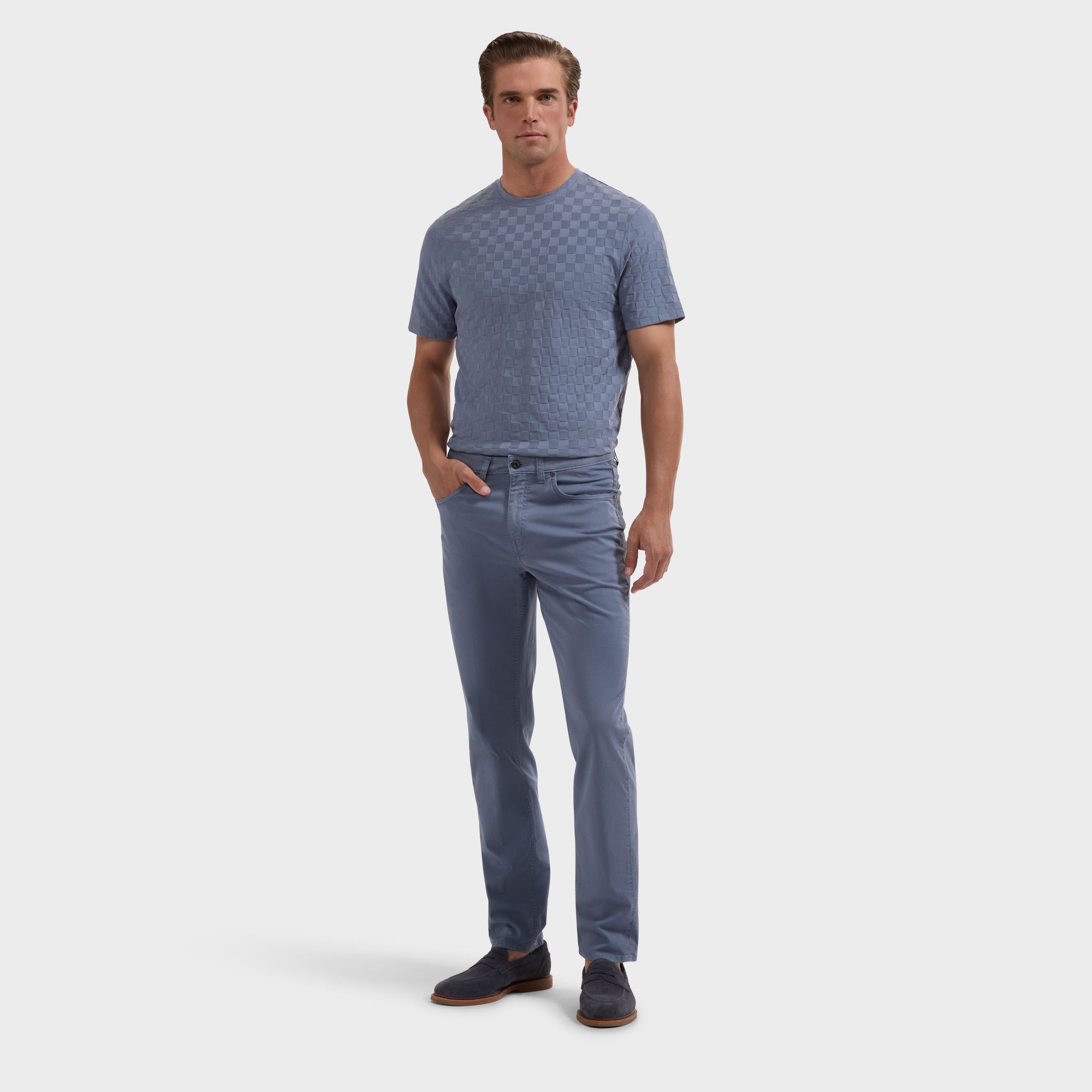 Preston Solid Five-Pocket Pant