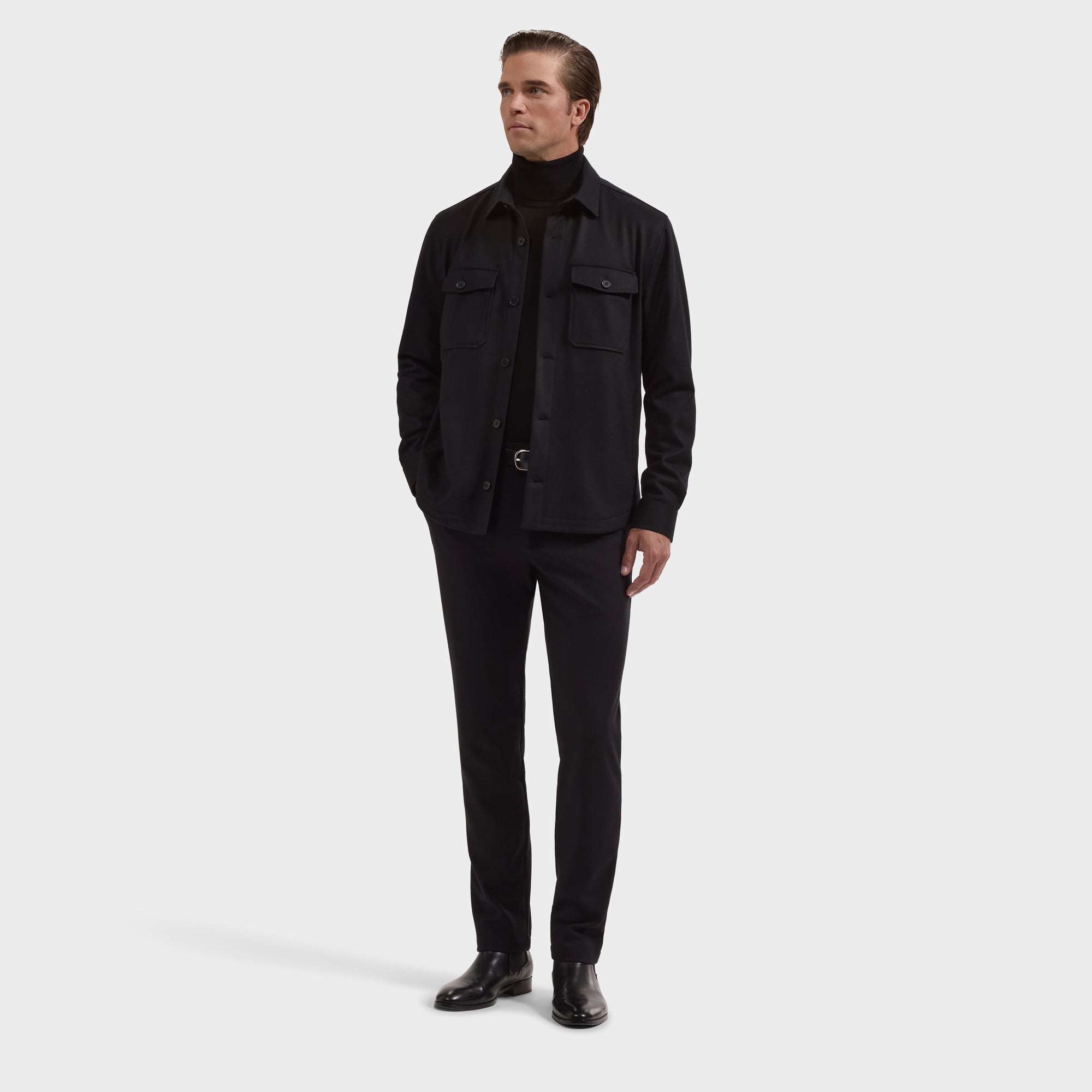 Solid Shirt Jacket