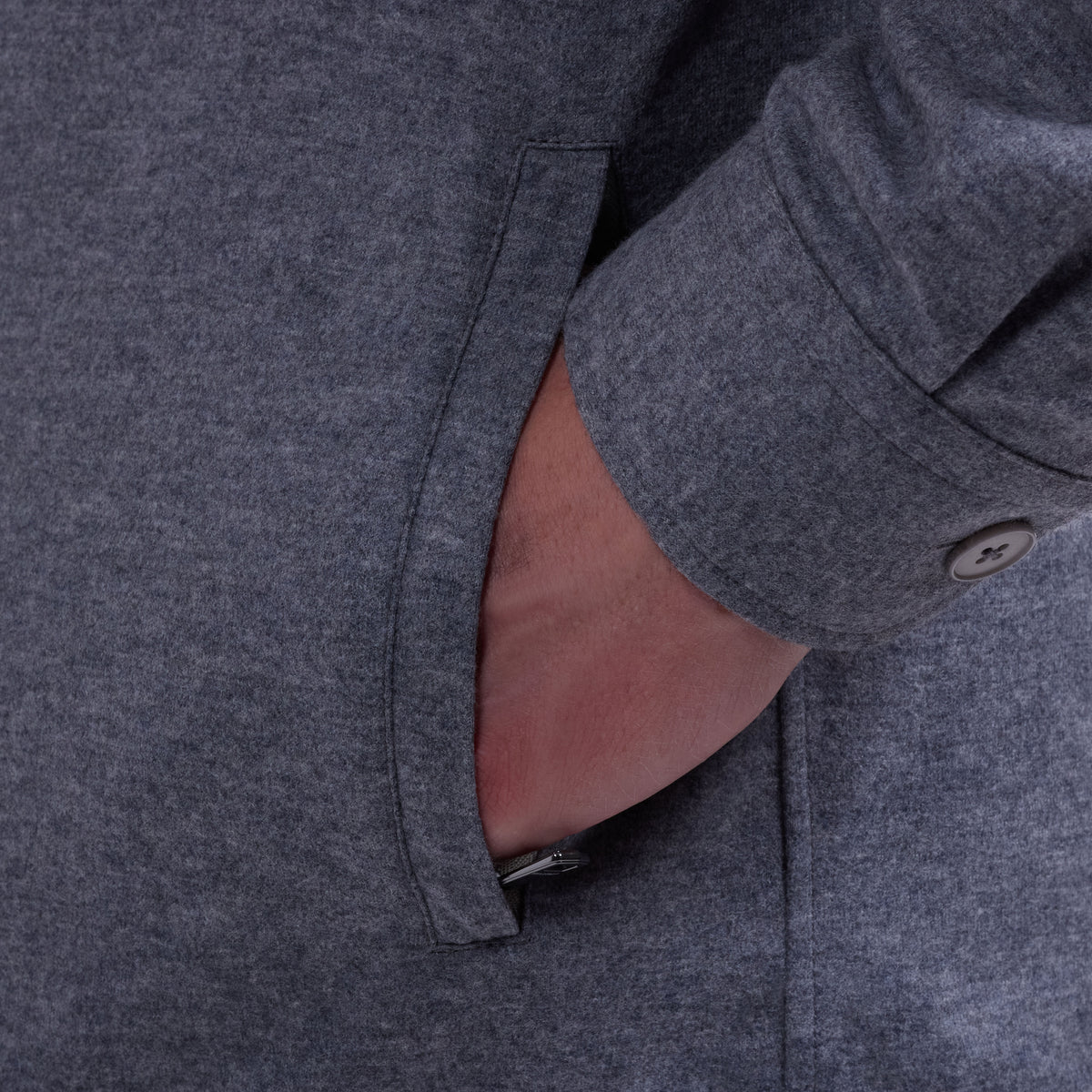 Solid Shirt Jacket