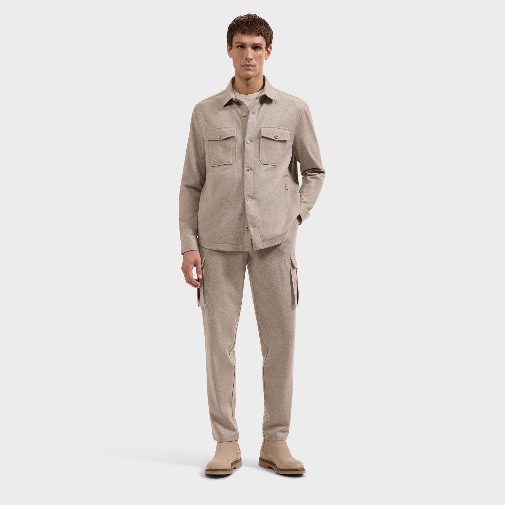 Solid Shirt Jacket