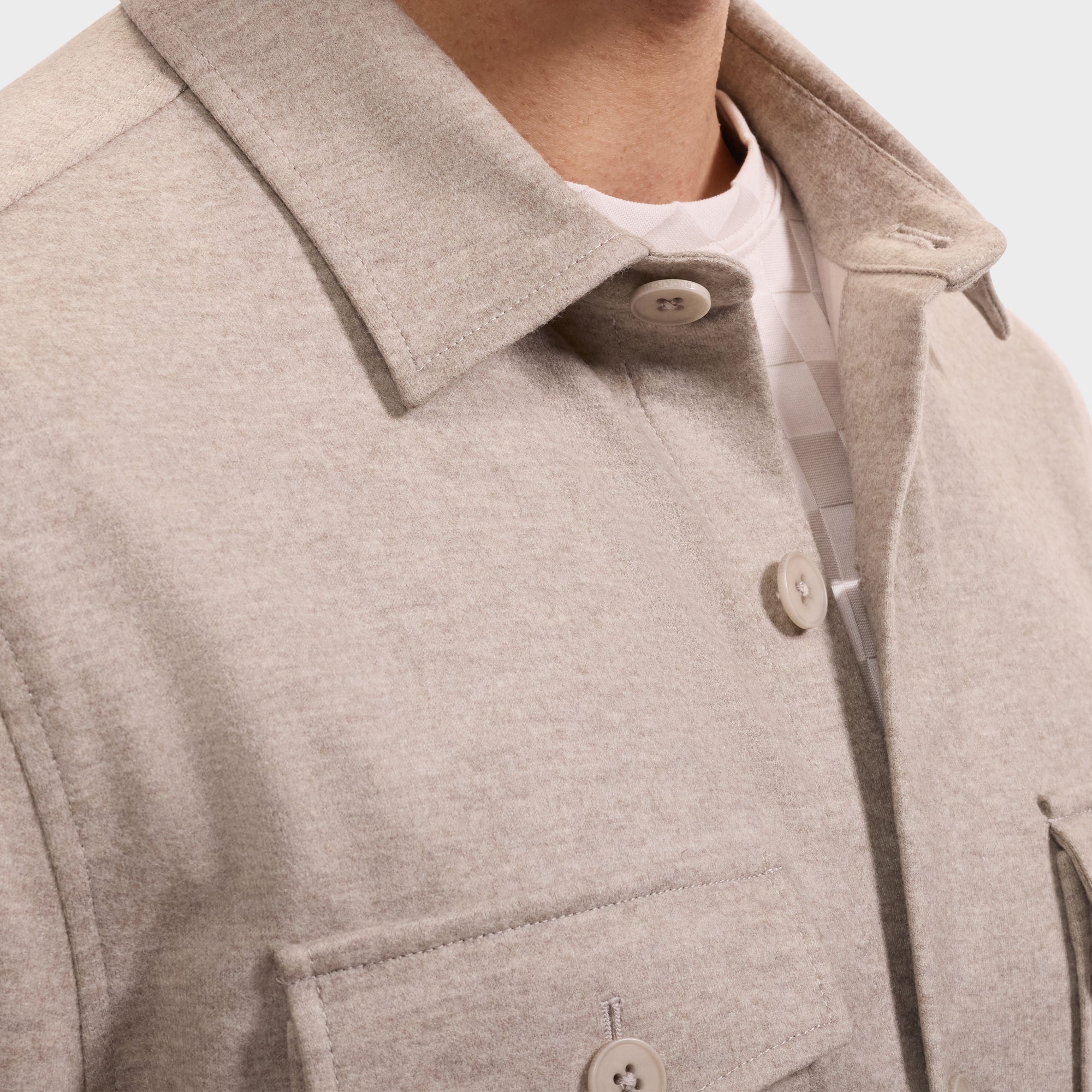 Solid Shirt Jacket