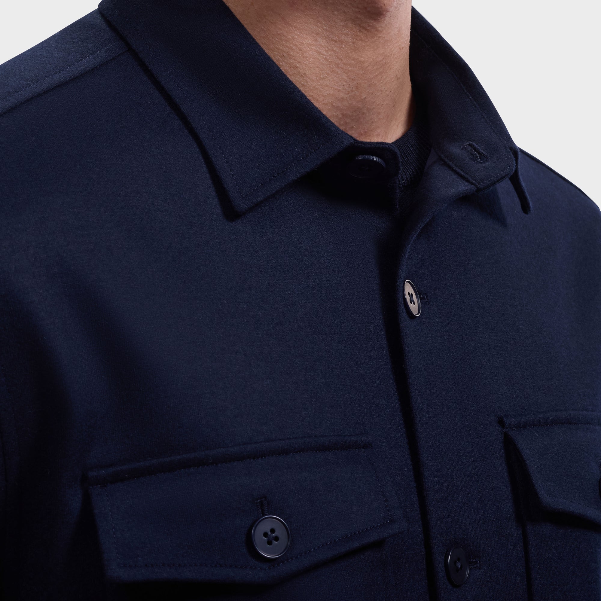 Solid Shirt Jacket