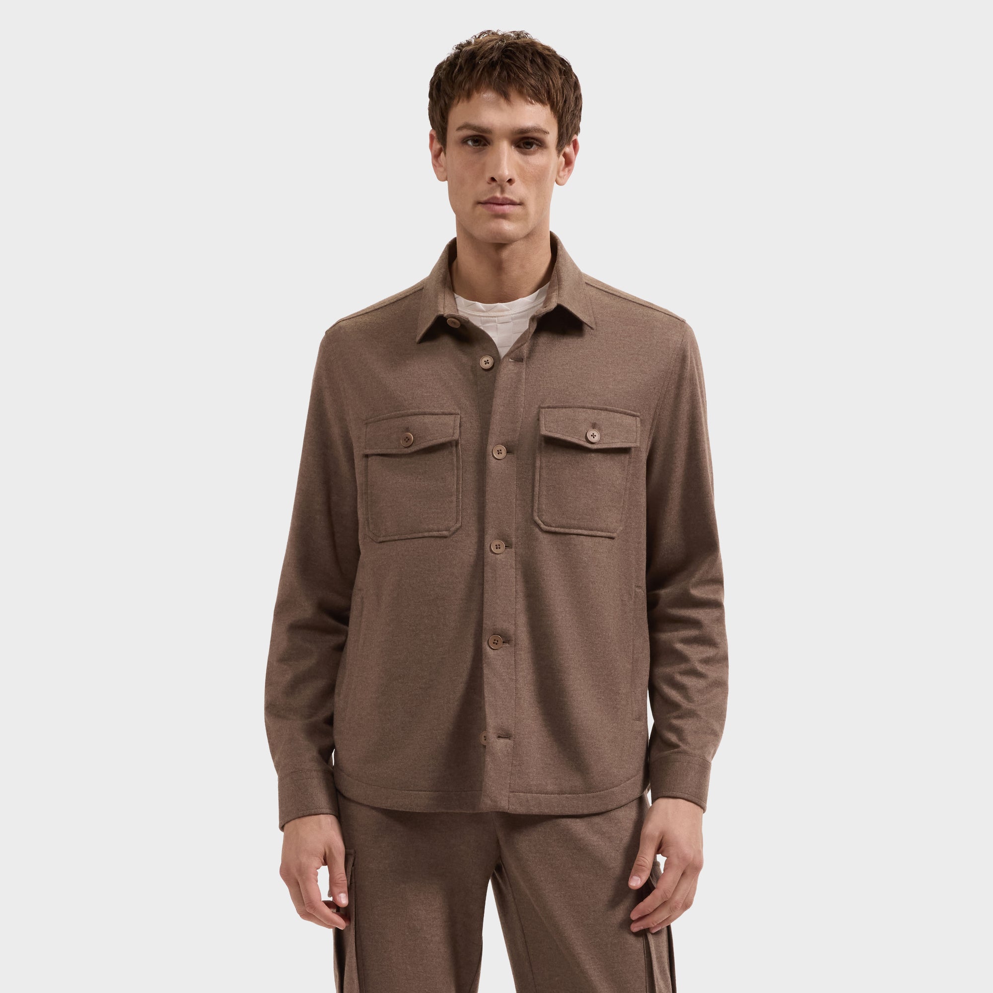 Solid Shirt Jacket