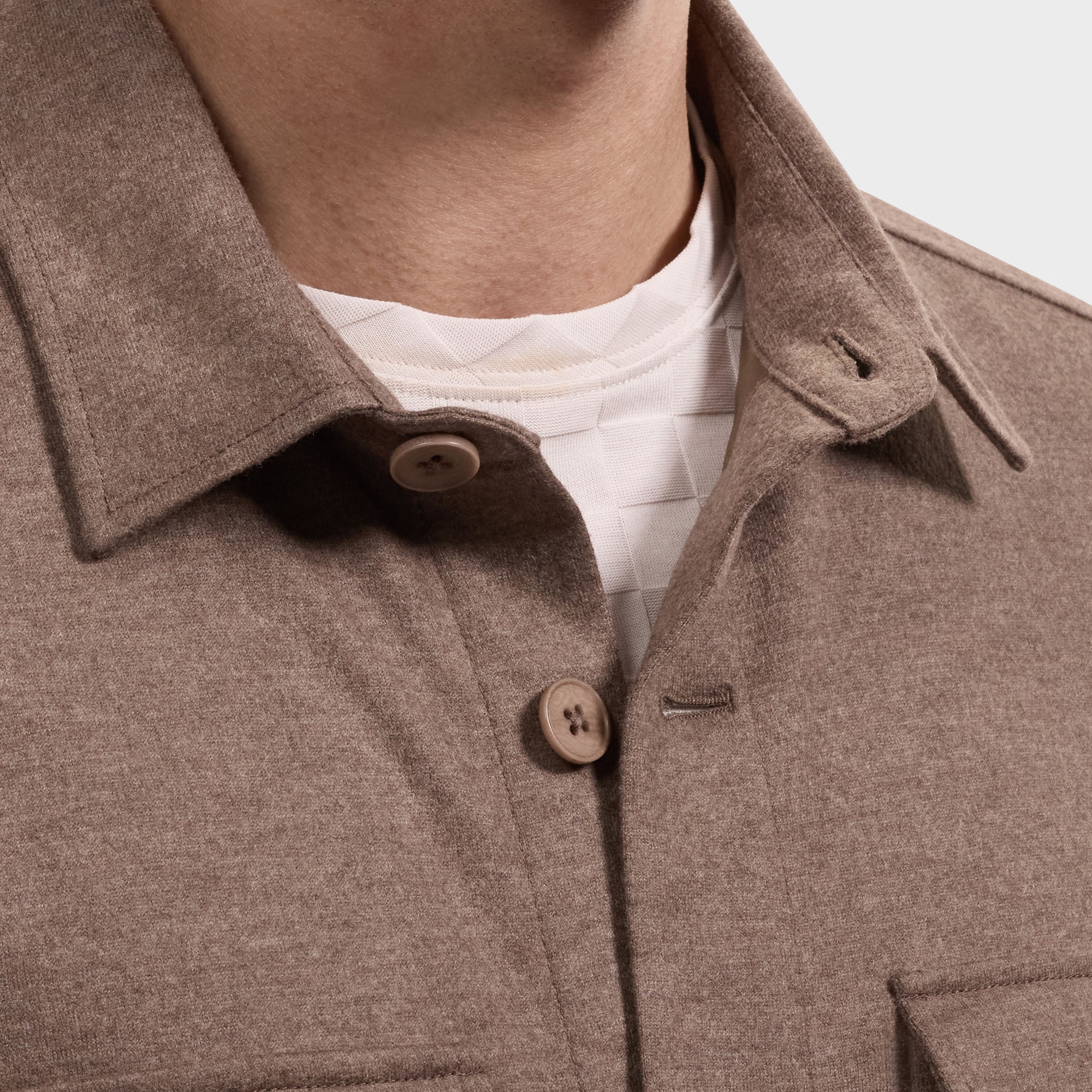 Solid Shirt Jacket
