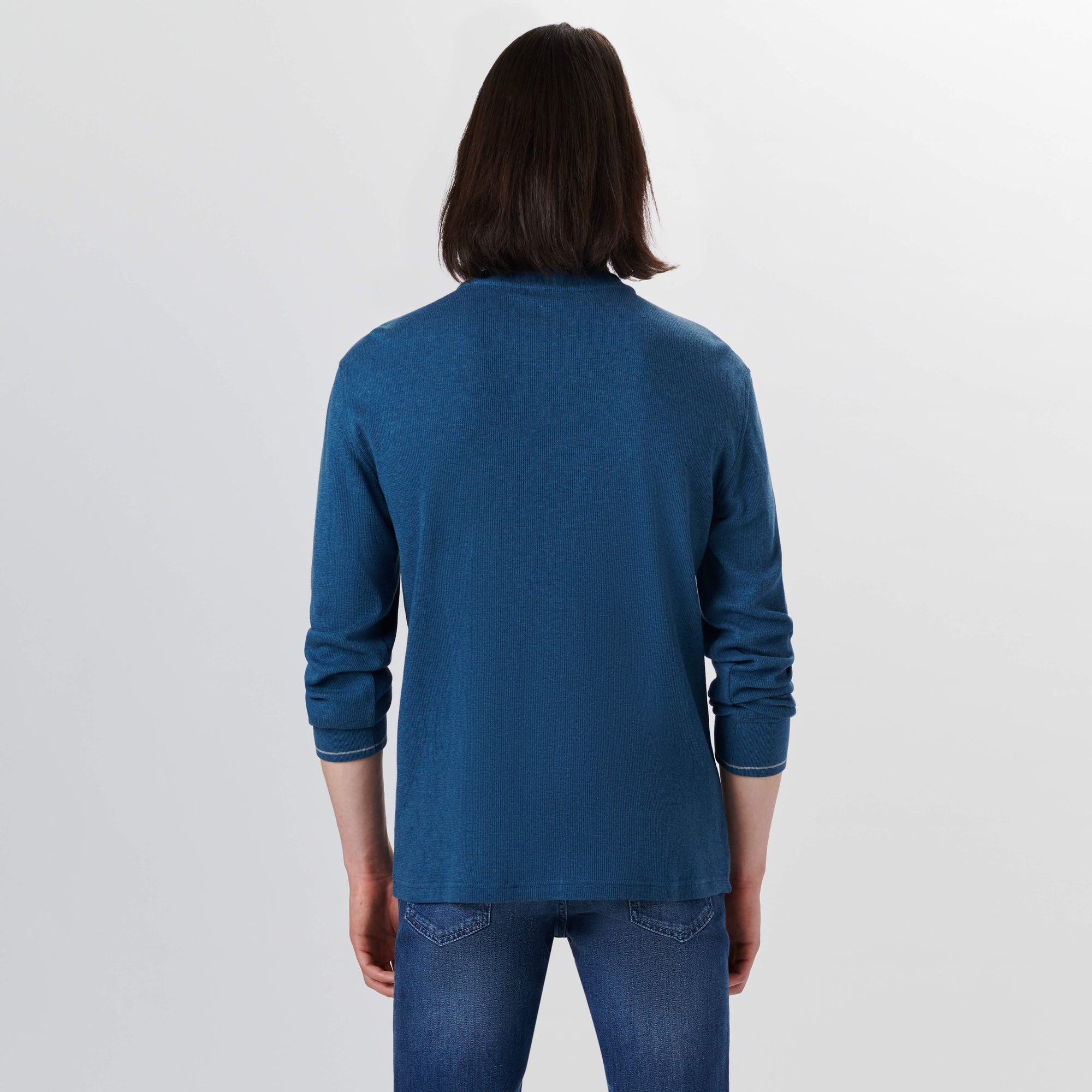 Solid & Stripe Combo Crew Neck Sweater
