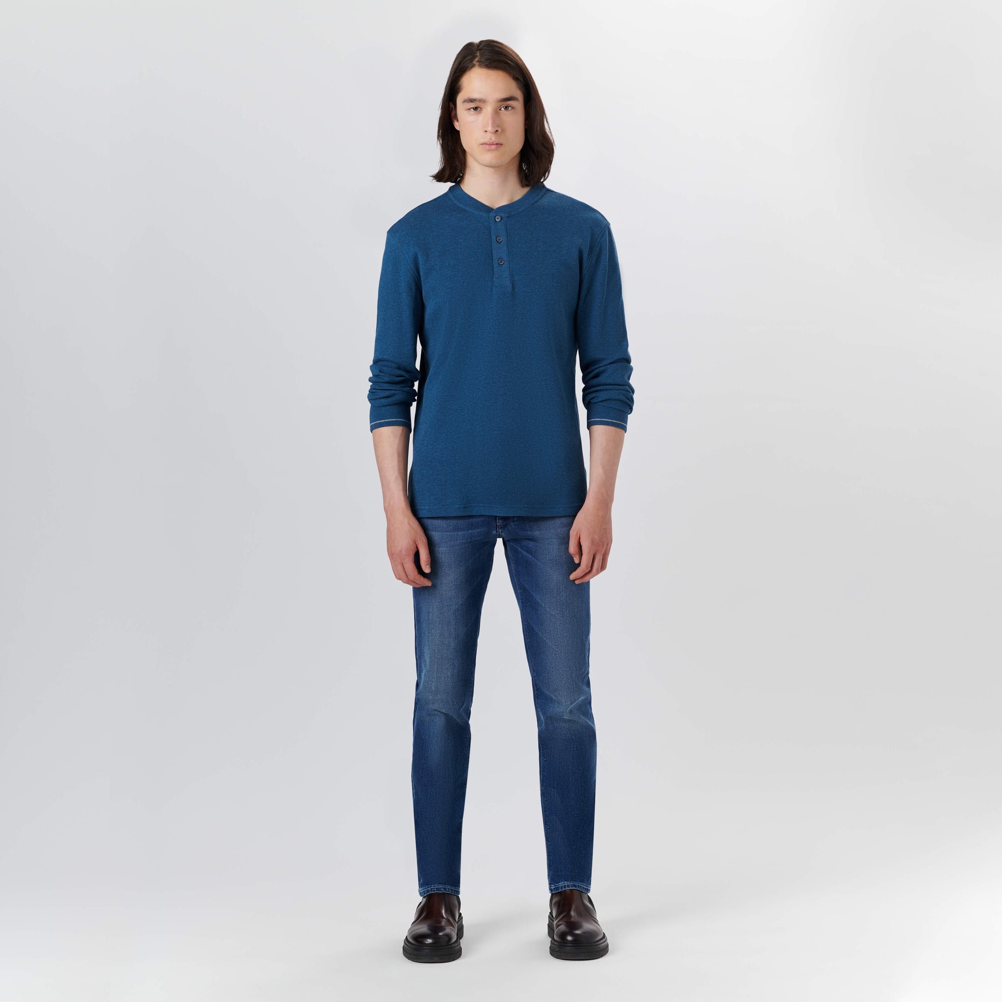 Solid & Stripe Combo Crew Neck Sweater