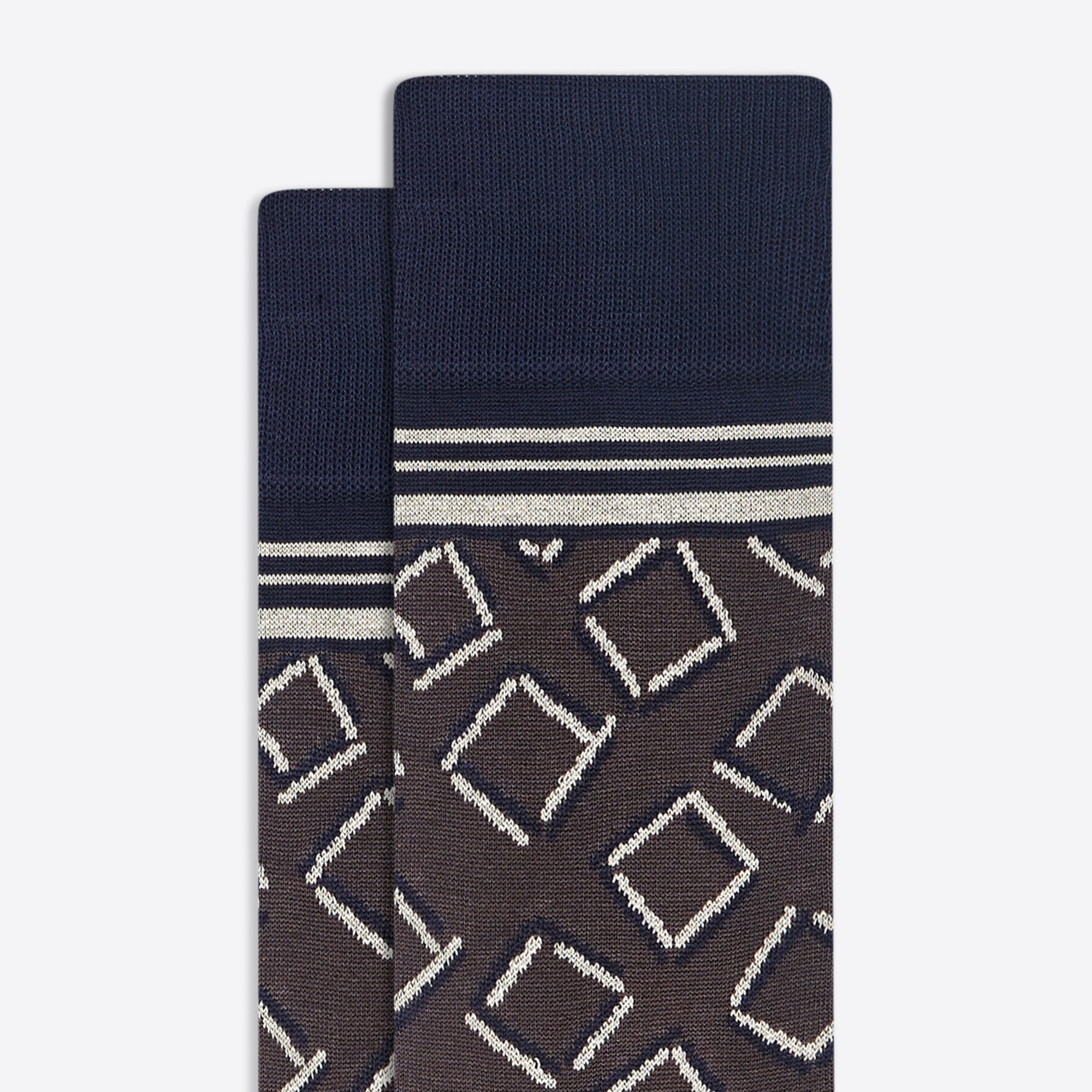 Geometric Mid-Calf Socks