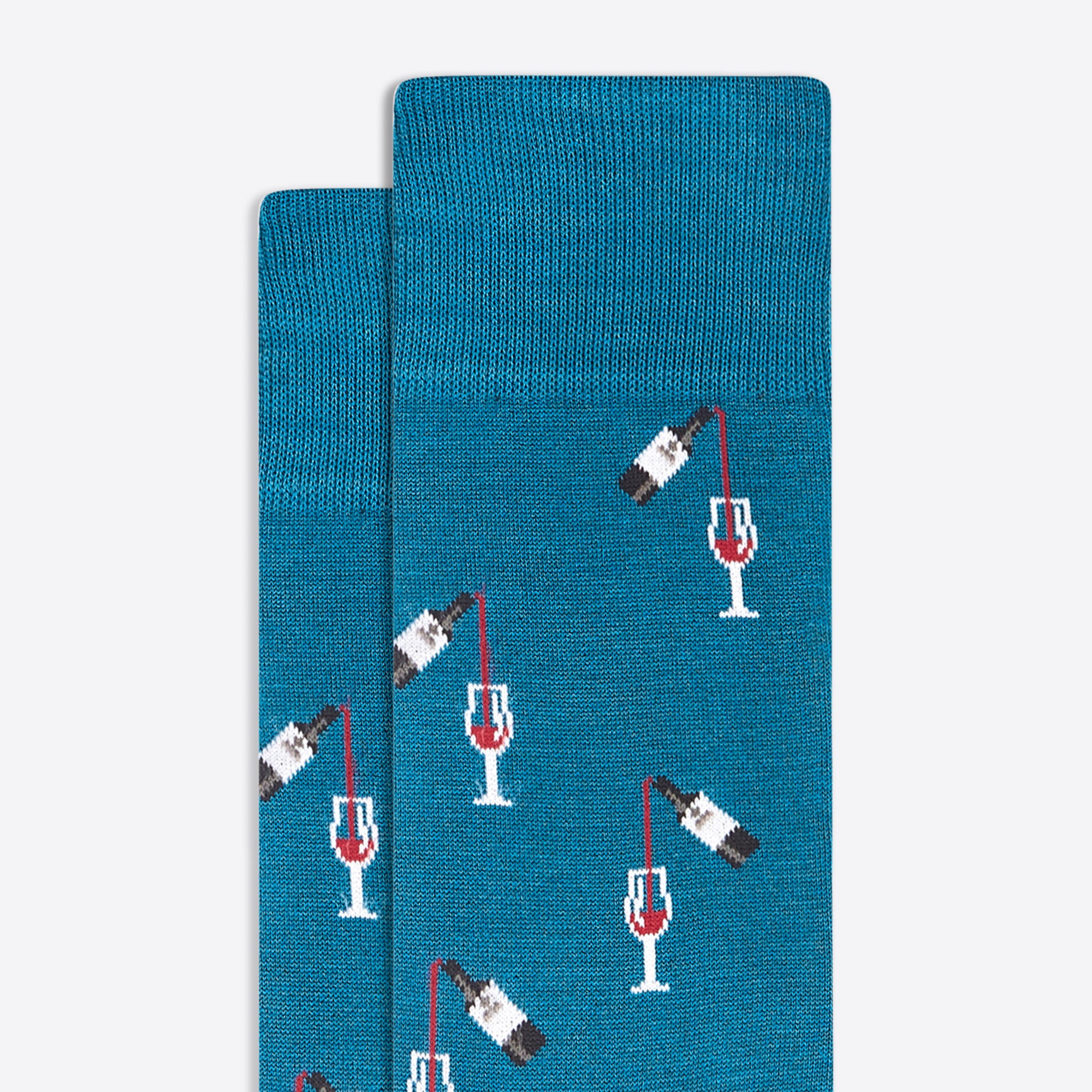Glass of Wine Mid-Calf Socks