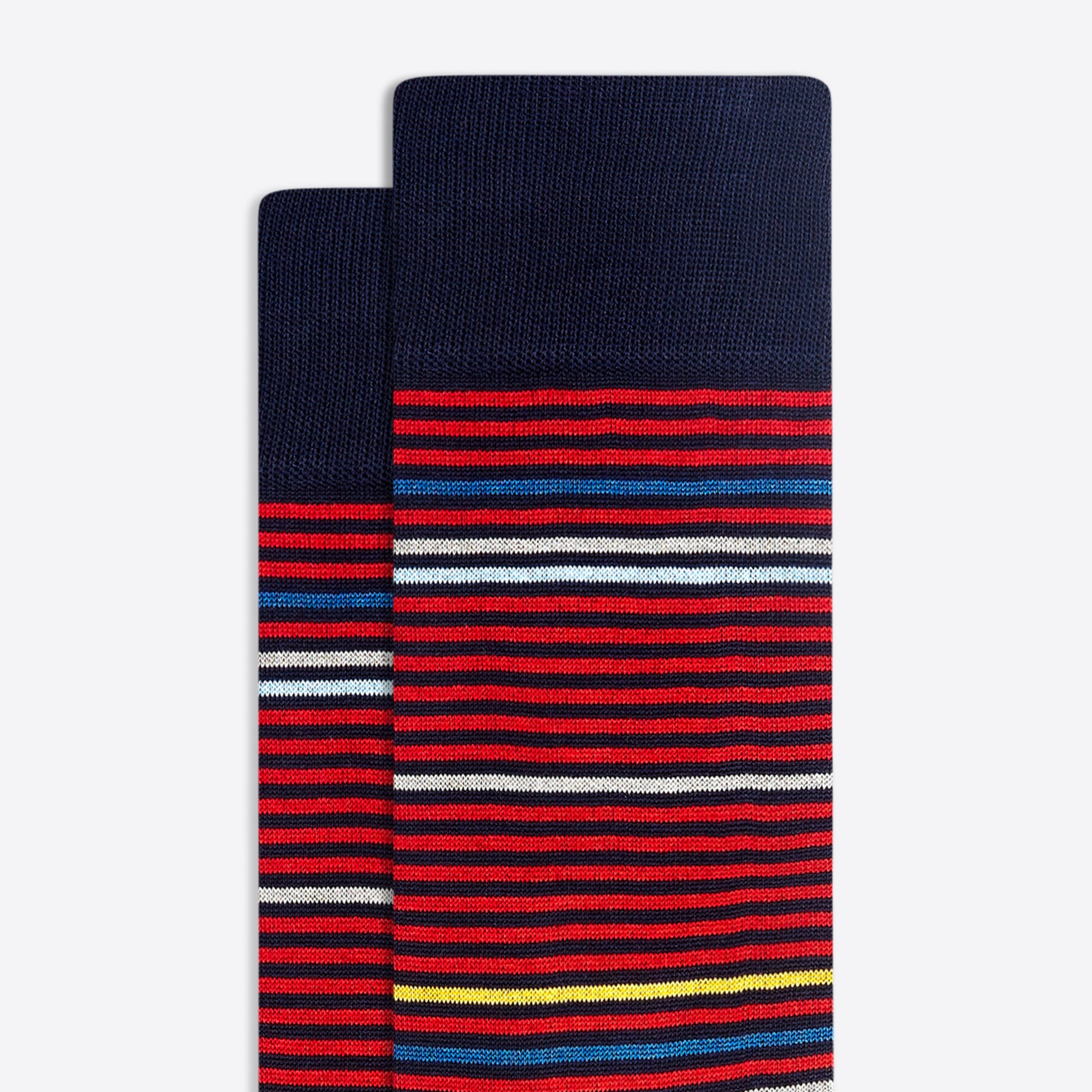 Striped Mid-Calf Socks