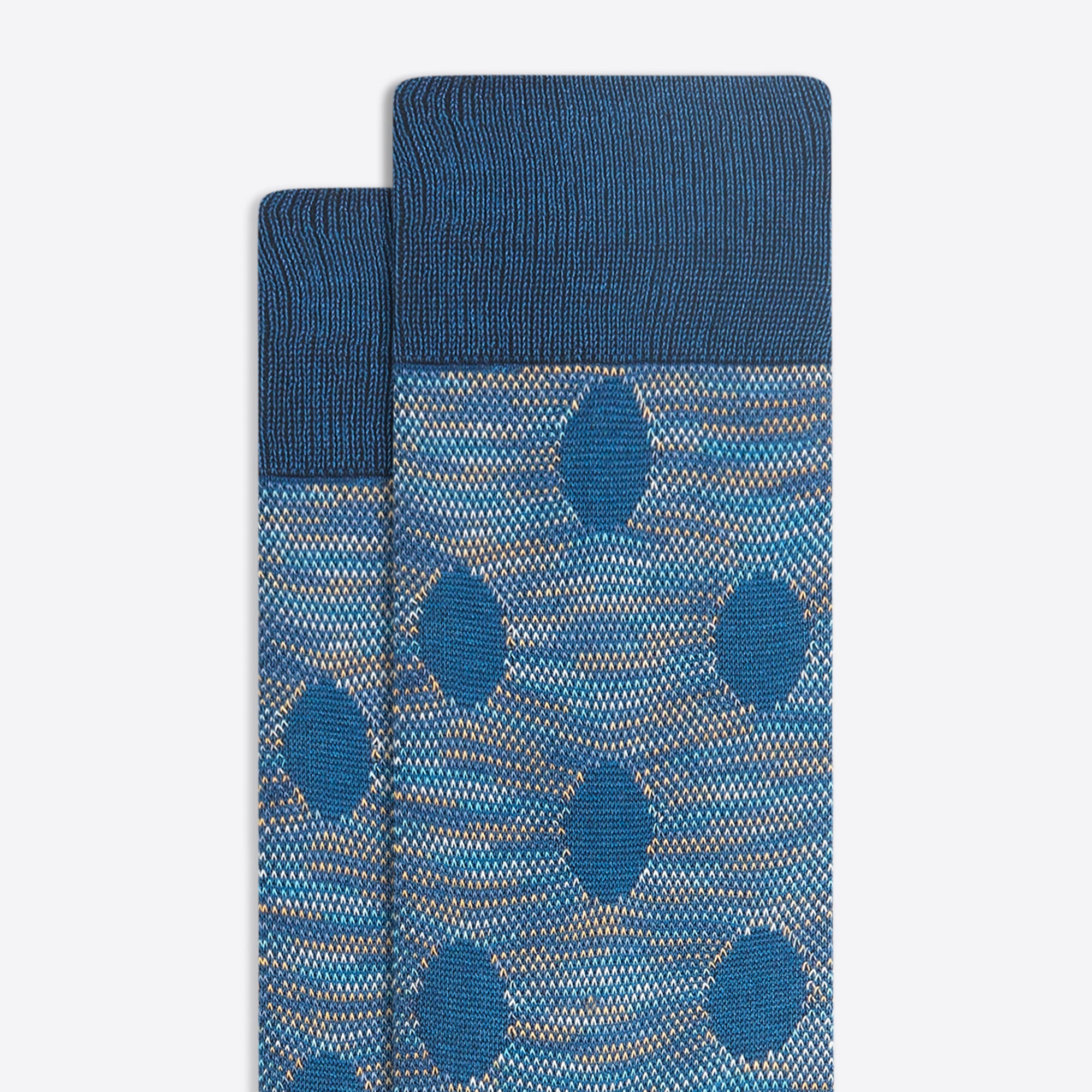 Melange Dots Mid-Calf Socks