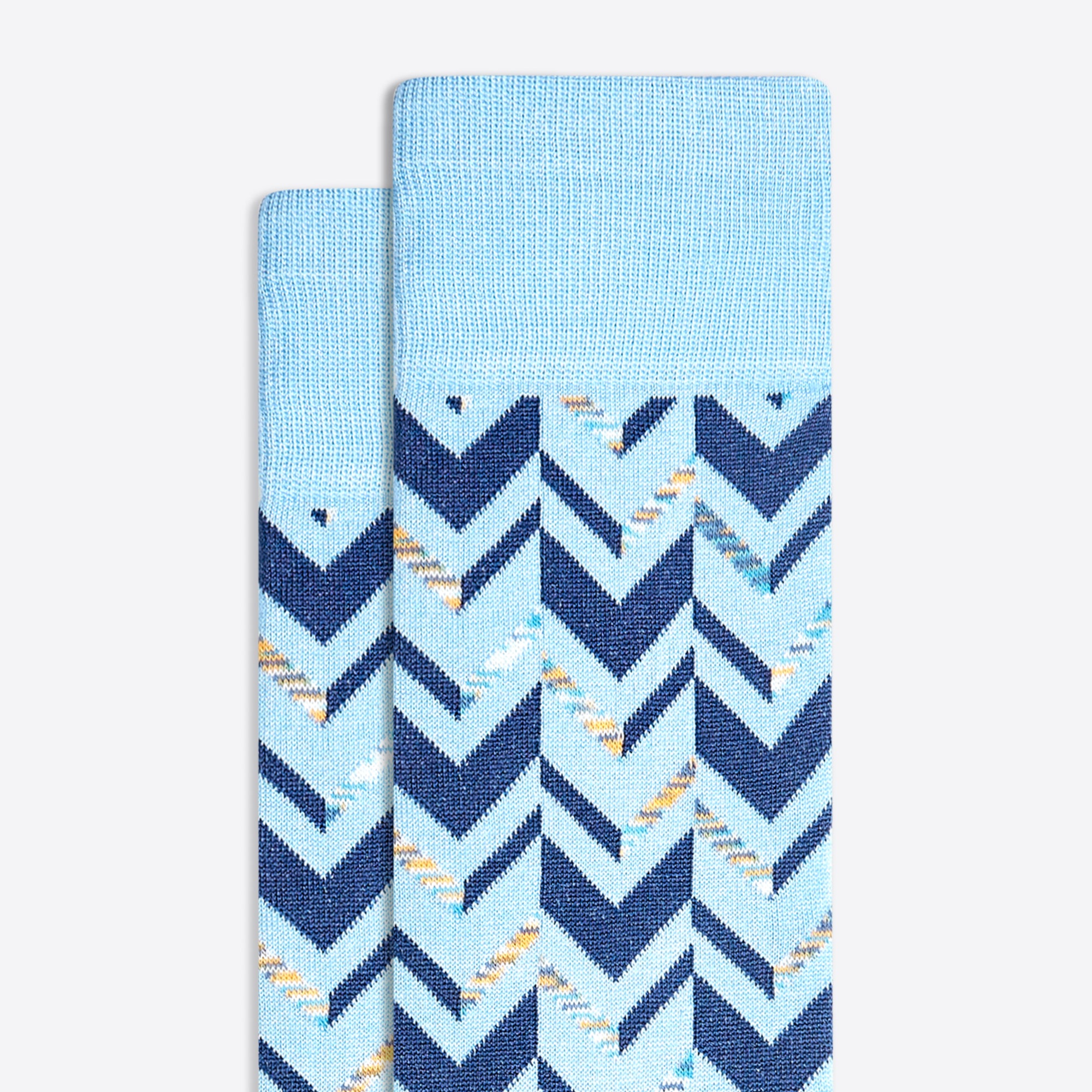 Chevron Stripe Mid-Calf Socks