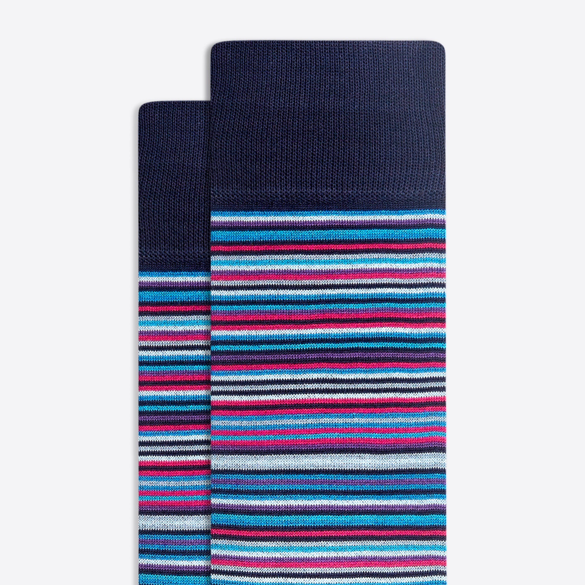 Striped Mid-Calf Socks