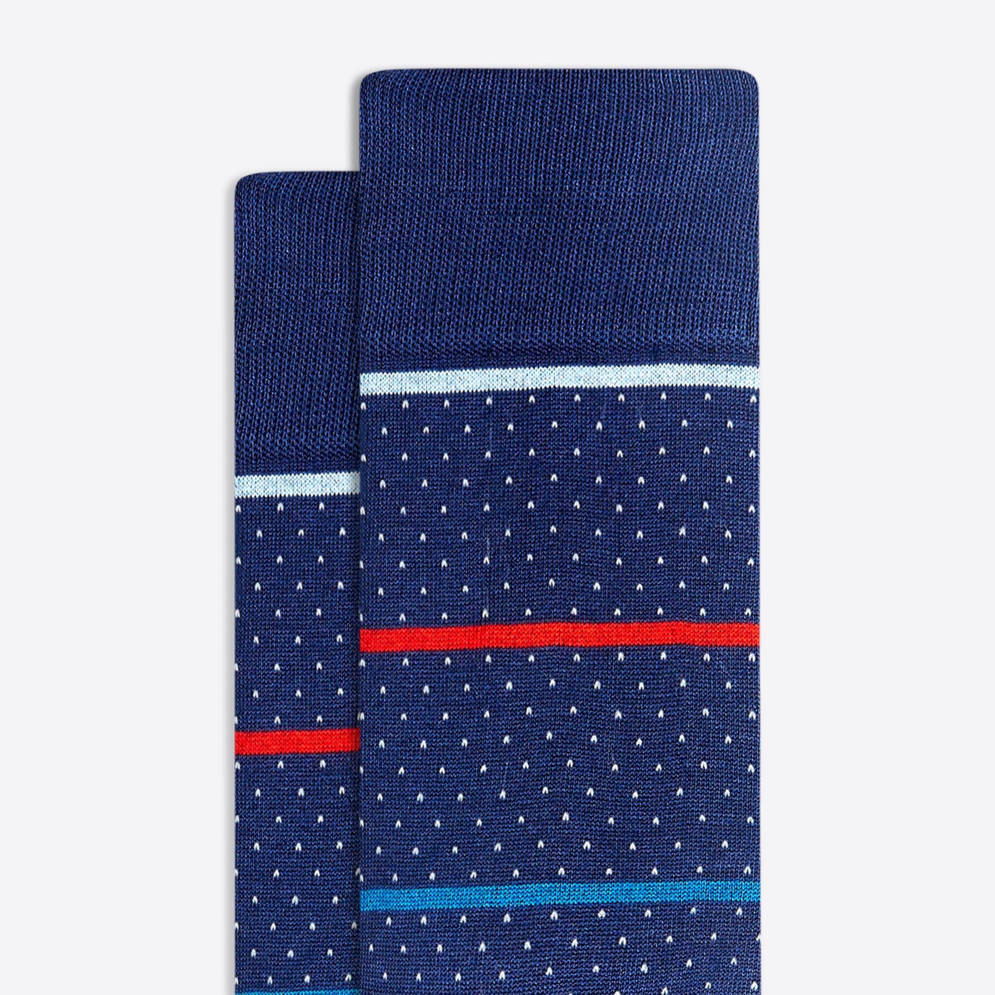 Specks and Stripes Mid-Calf Socks