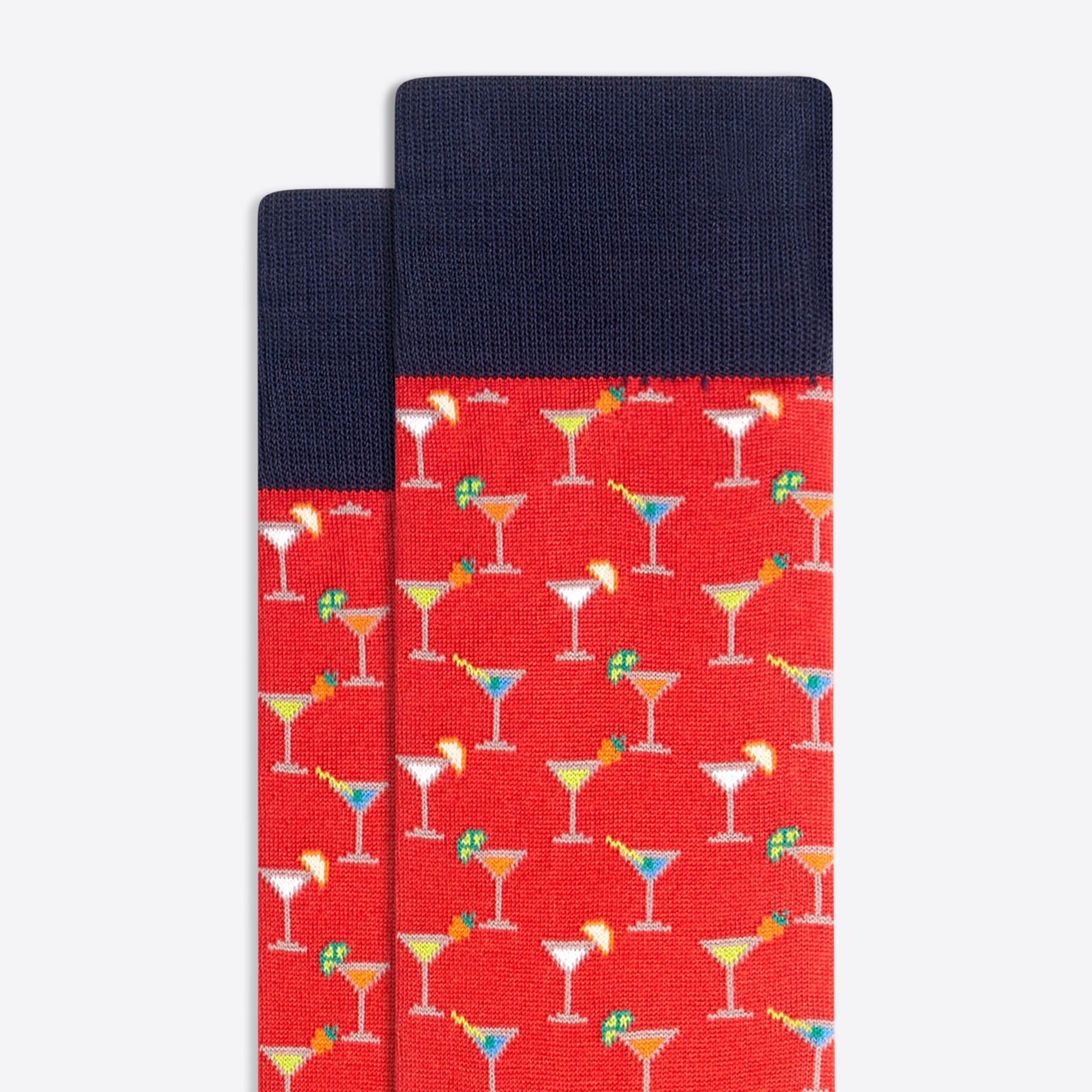 Cocktail Glass Mid-Calf Socks