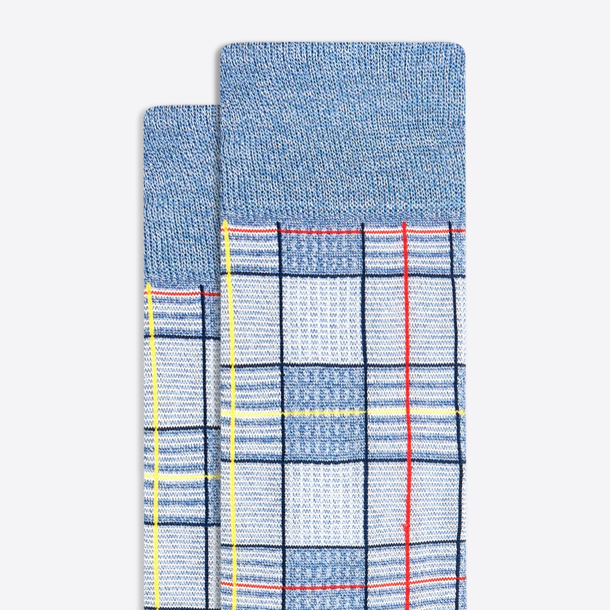 Plaid Check Mid-Calf Socks
