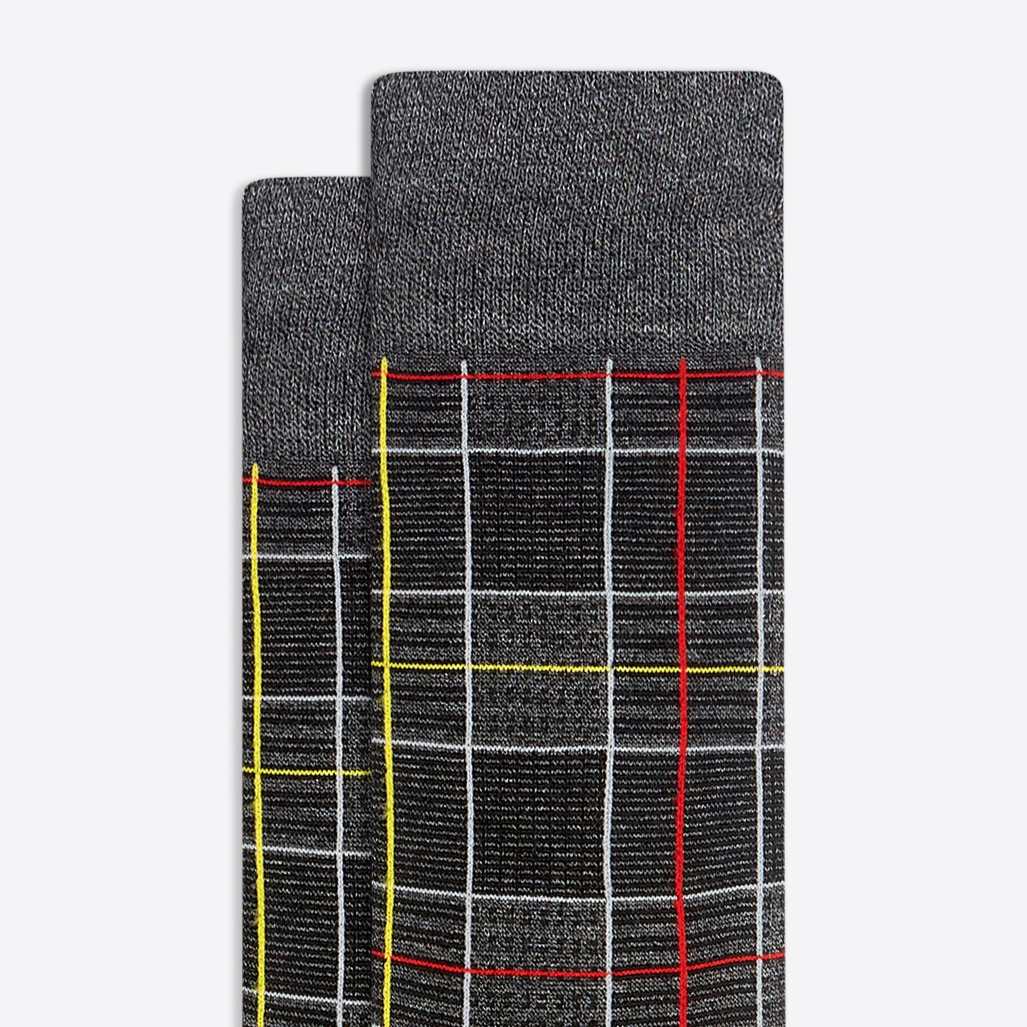 Plaid Check Mid-Calf Socks