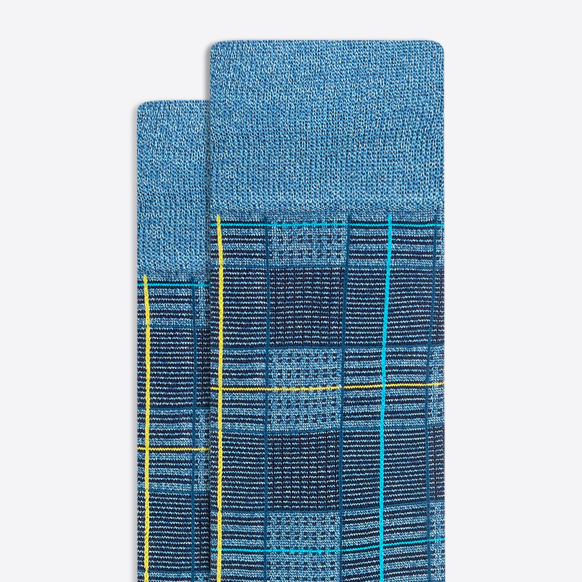 Plaid Check Mid-Calf Socks