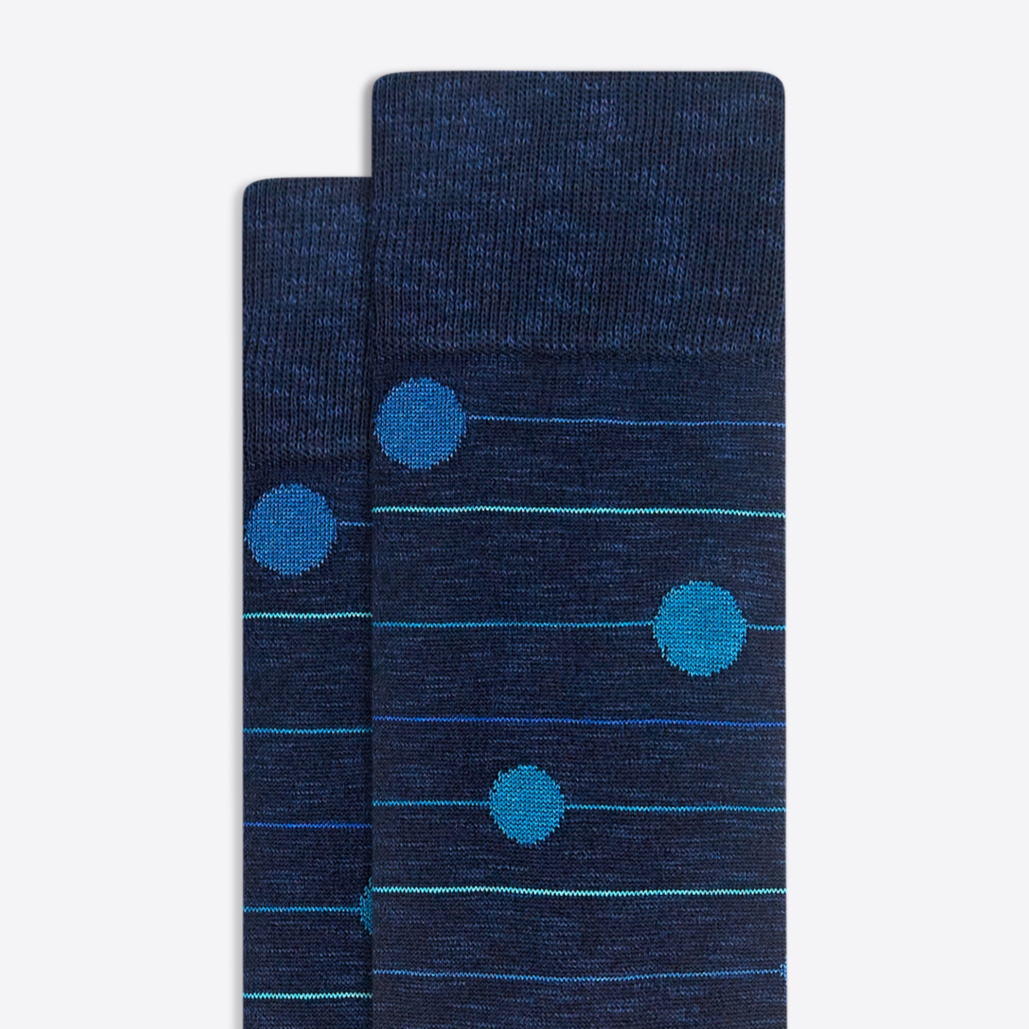 Stripe and Dot Mid-Calf Socks