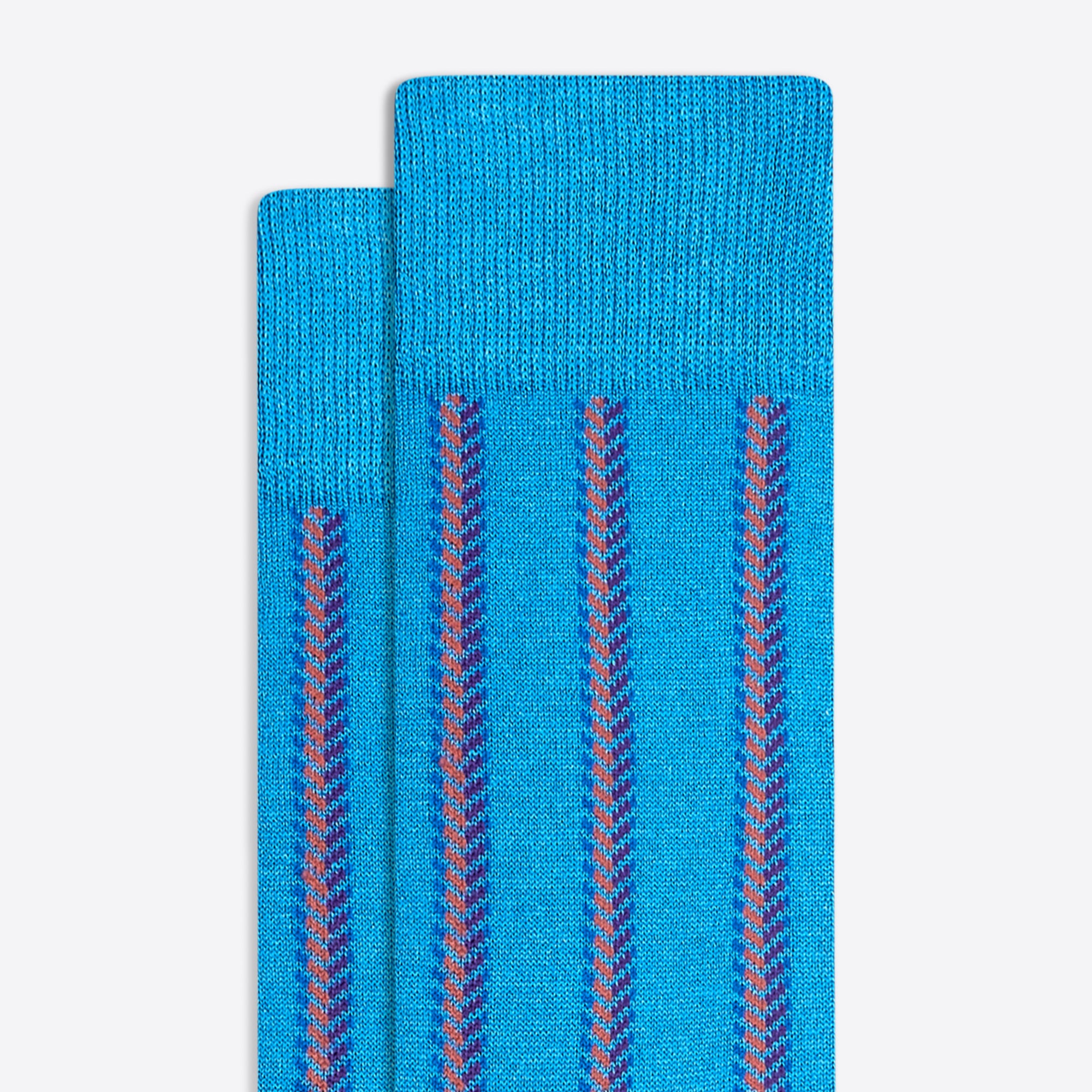 Chevron Stripe Mid-Calf Socks