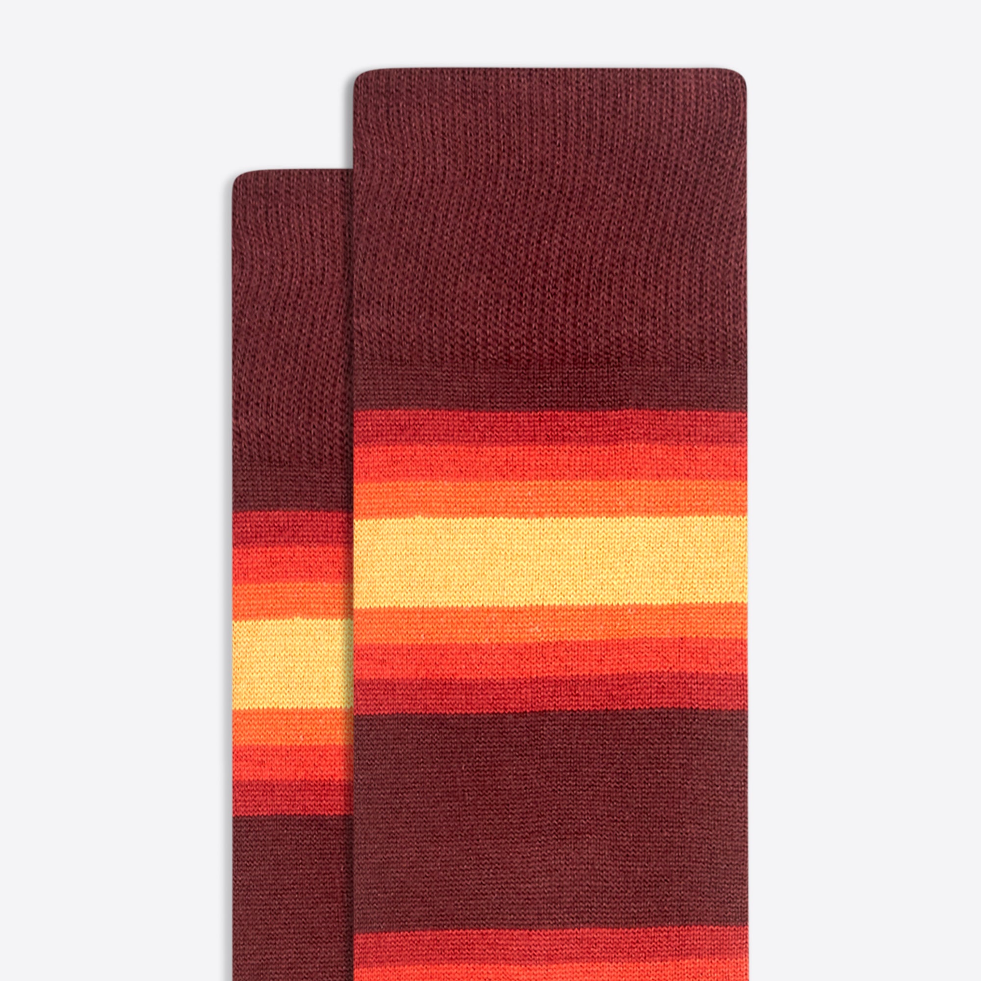 Block Stripe Mid-Calf Socks