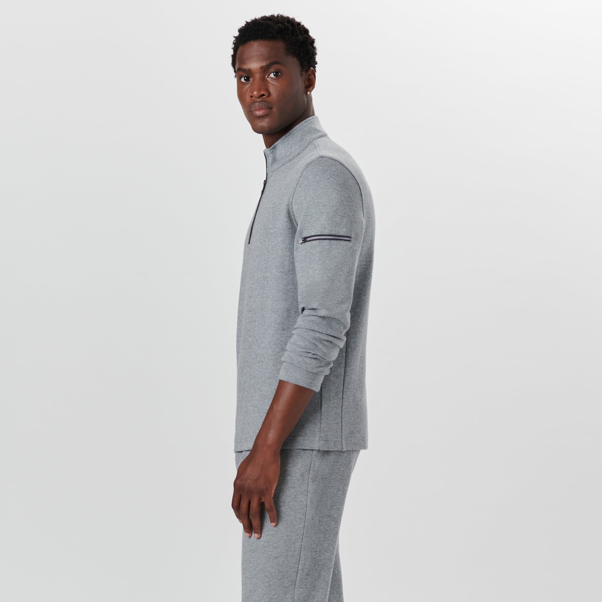 Quarter Zip Pullover Sweatshirt
