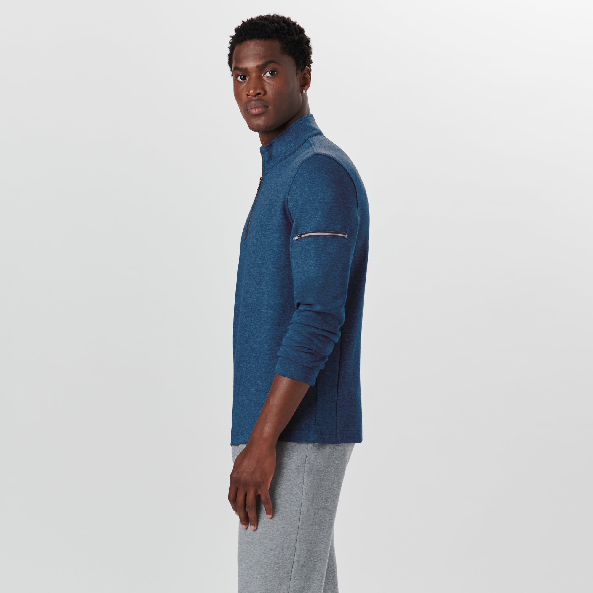 Quarter Zip Pullover Sweatshirt