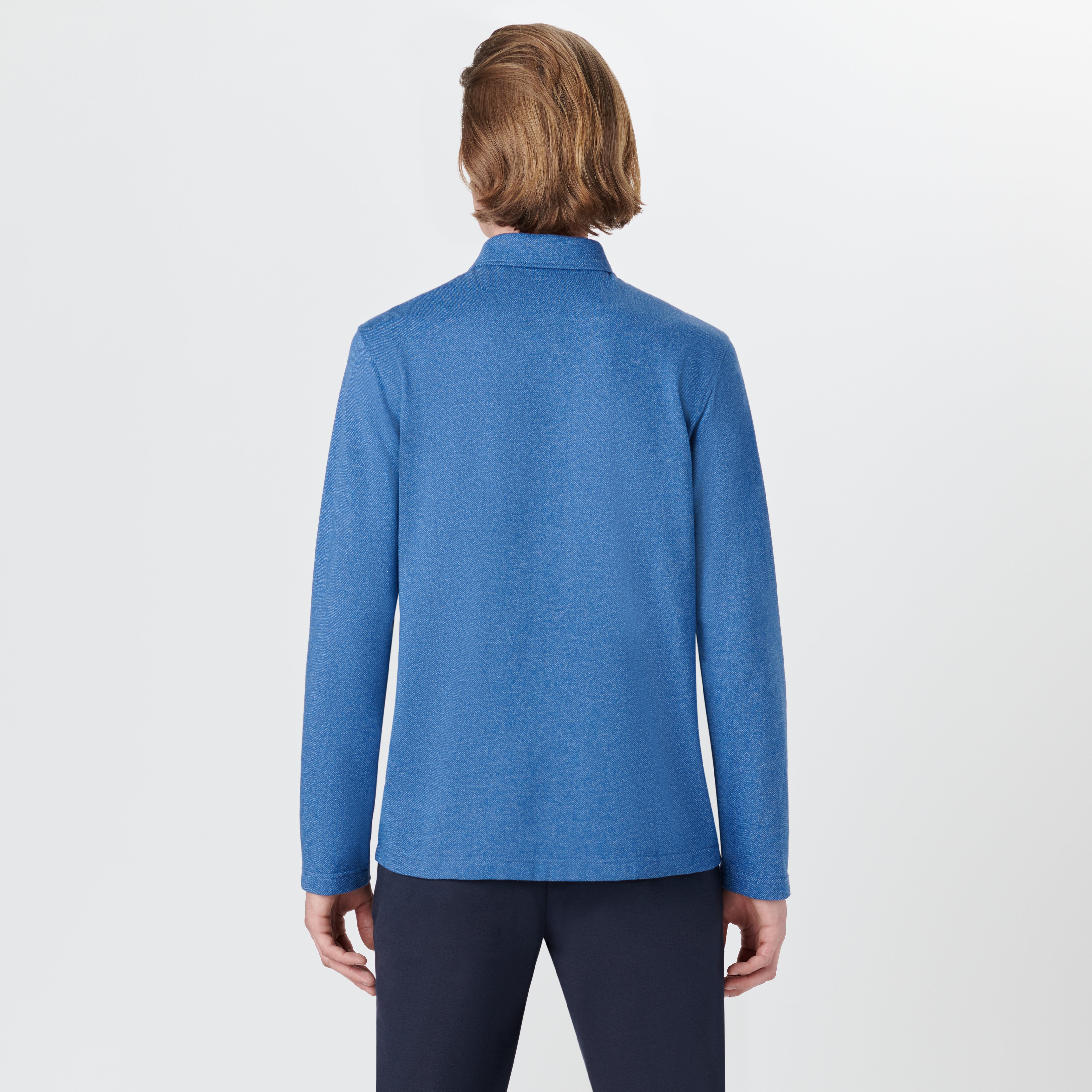 Long Sleeve Quarter Zip Polo – BUGATCHI
