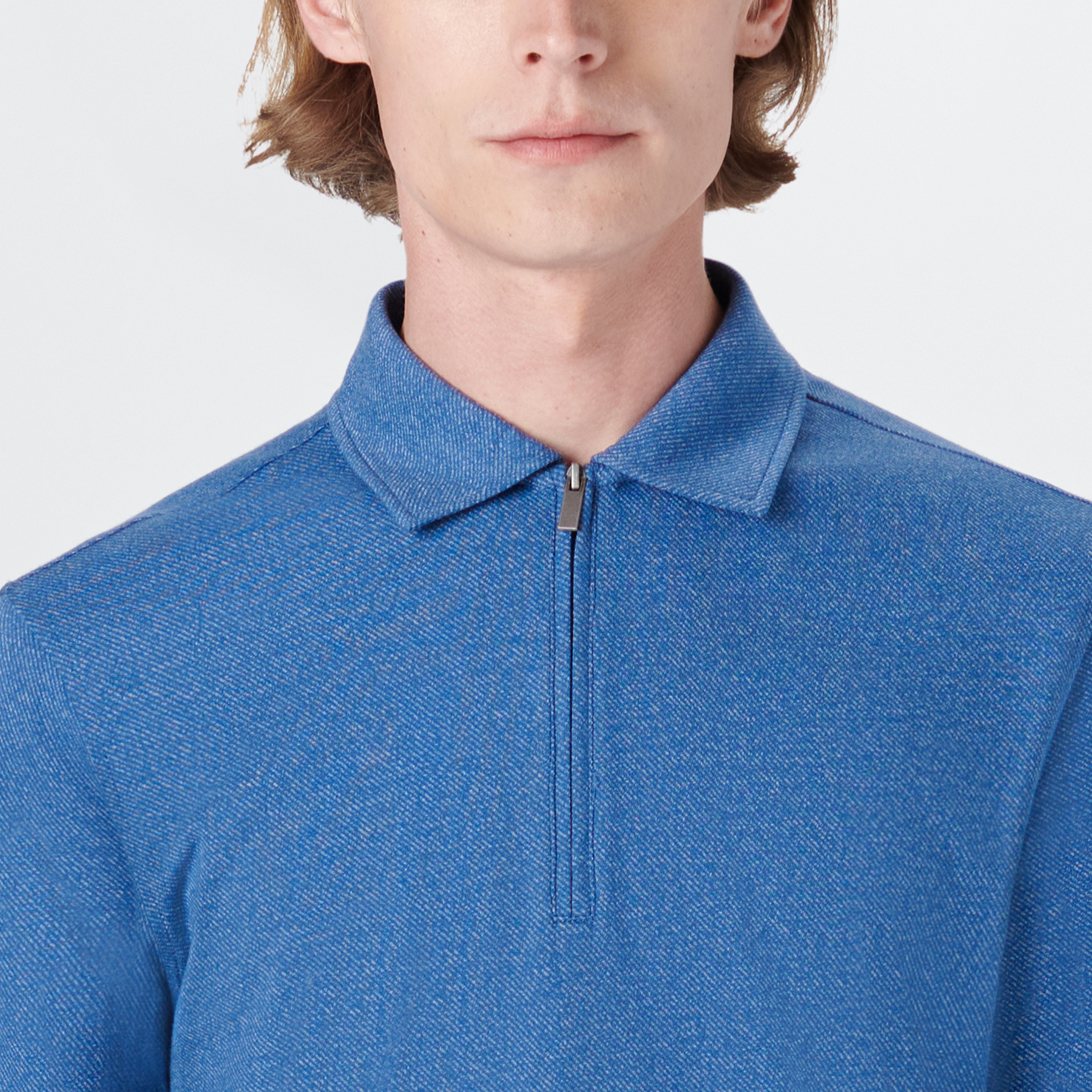 Long Sleeve Quarter Zip Polo – BUGATCHI