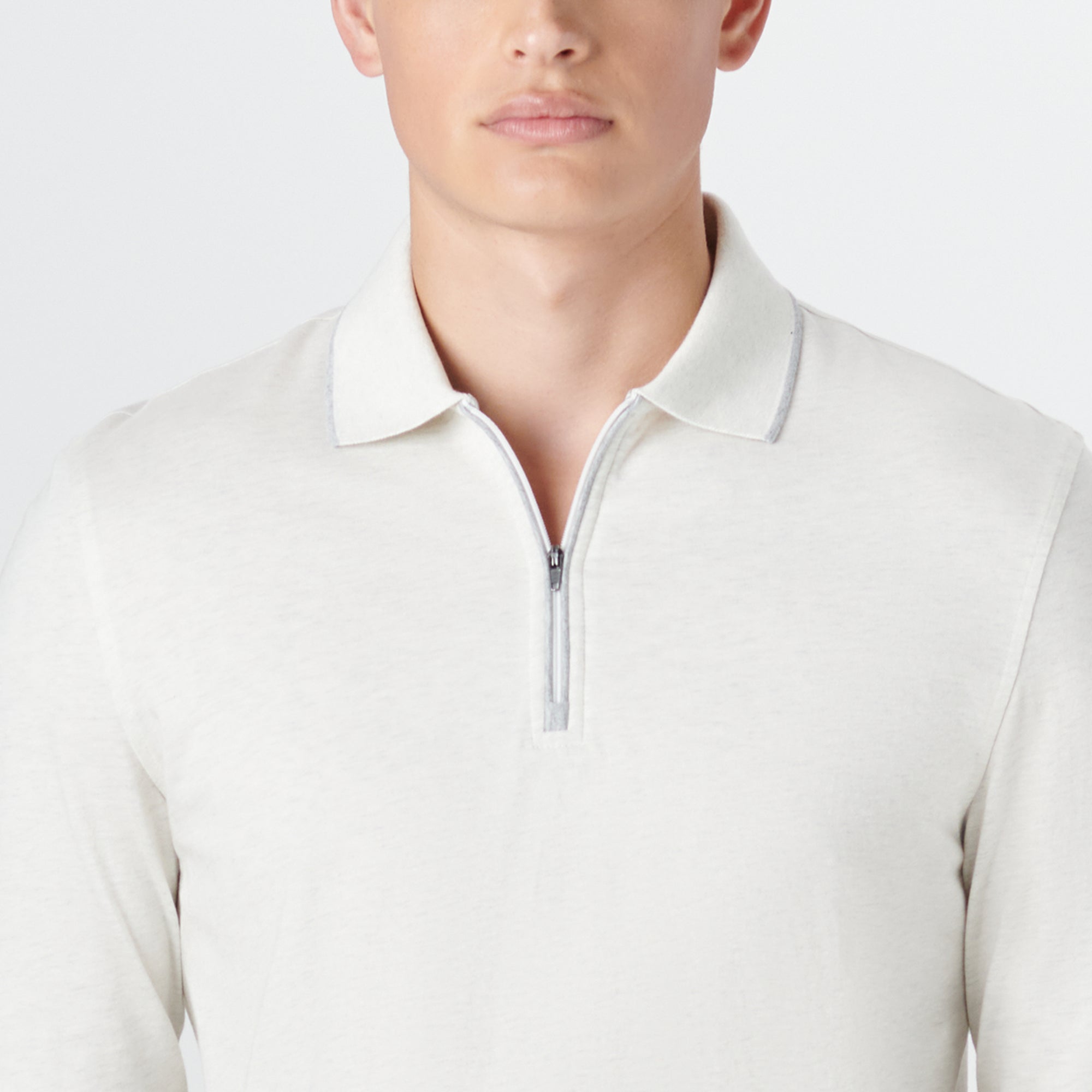 Long Sleeve Quarter Zip Polo