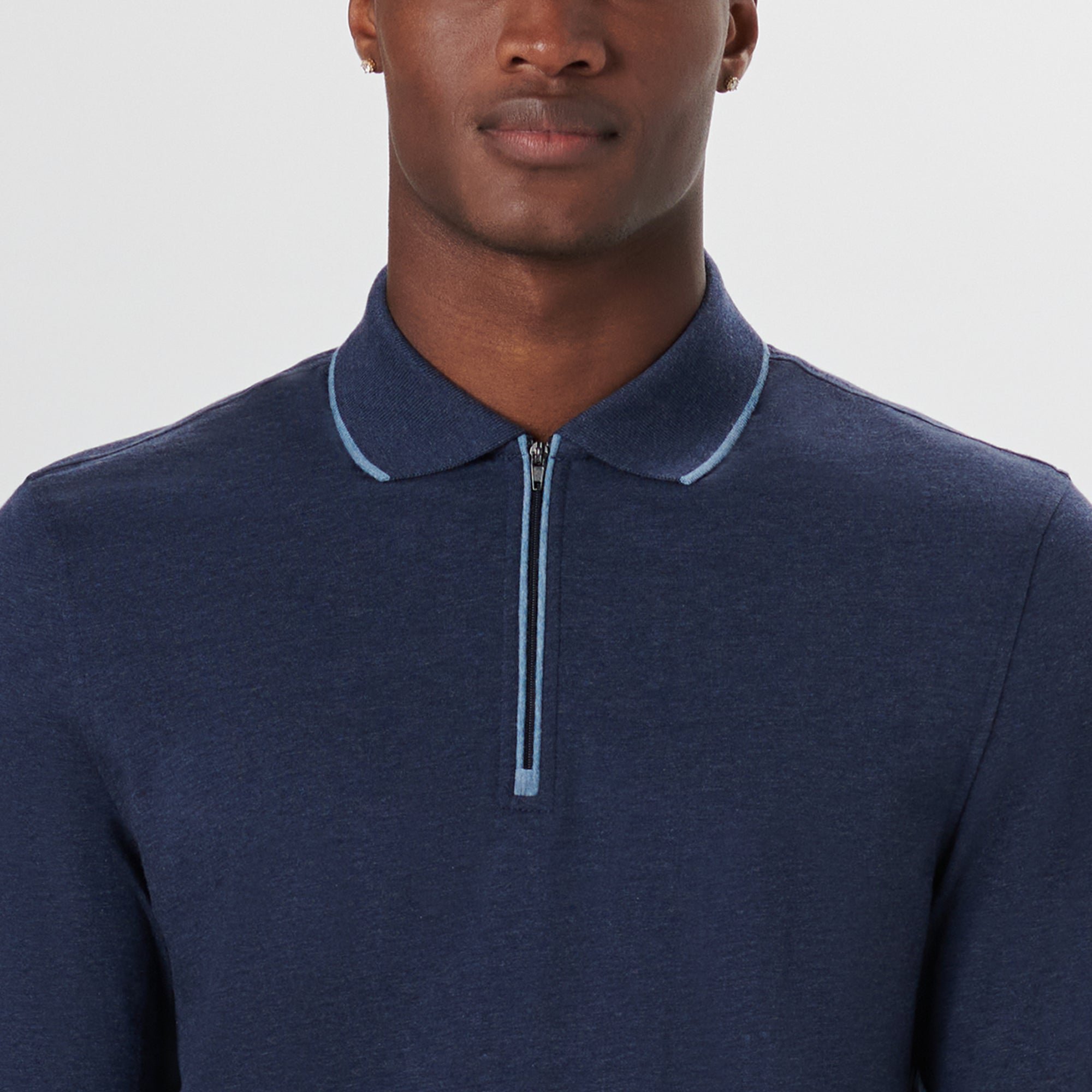 Long Sleeve Quarter Zip Polo