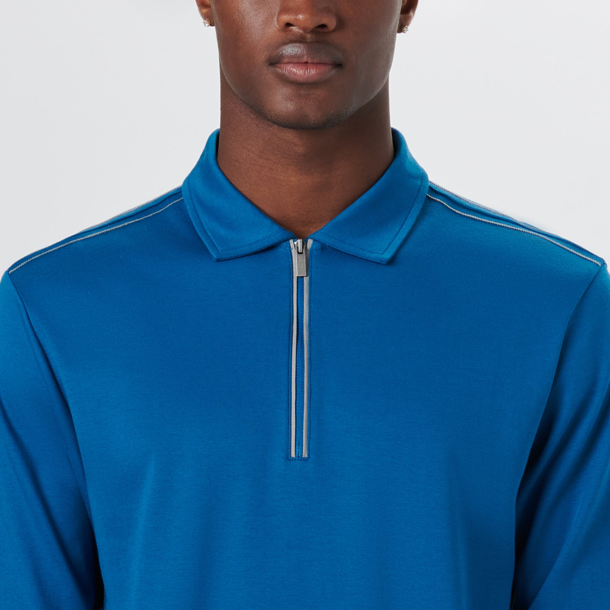 Long Sleeve Quarter Zip Polo