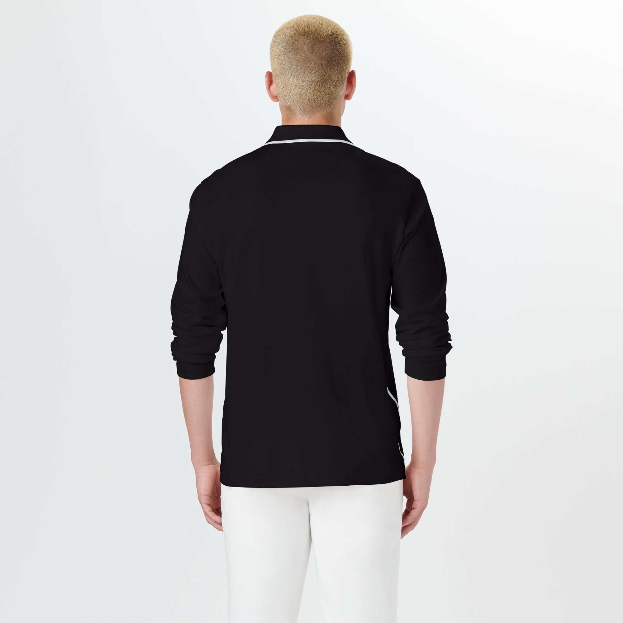 Long Sleeve Quarter Zip Polo