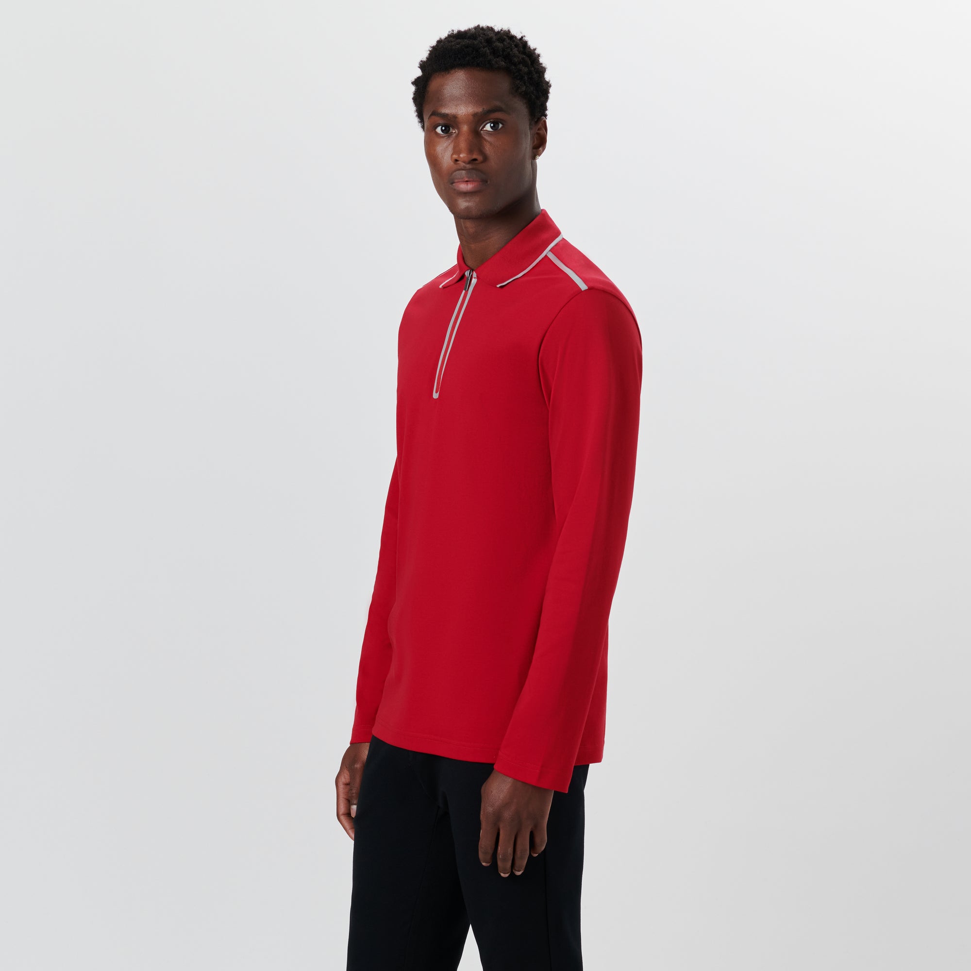 Long Sleeve Quarter Zip Polo