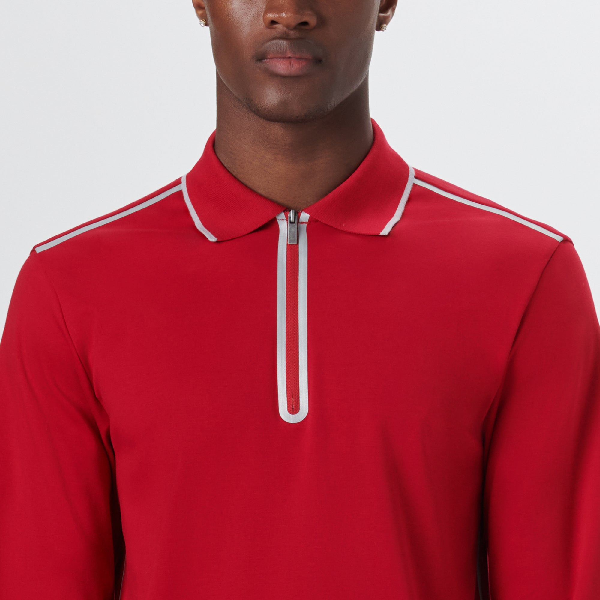 Long Sleeve Quarter Zip Polo