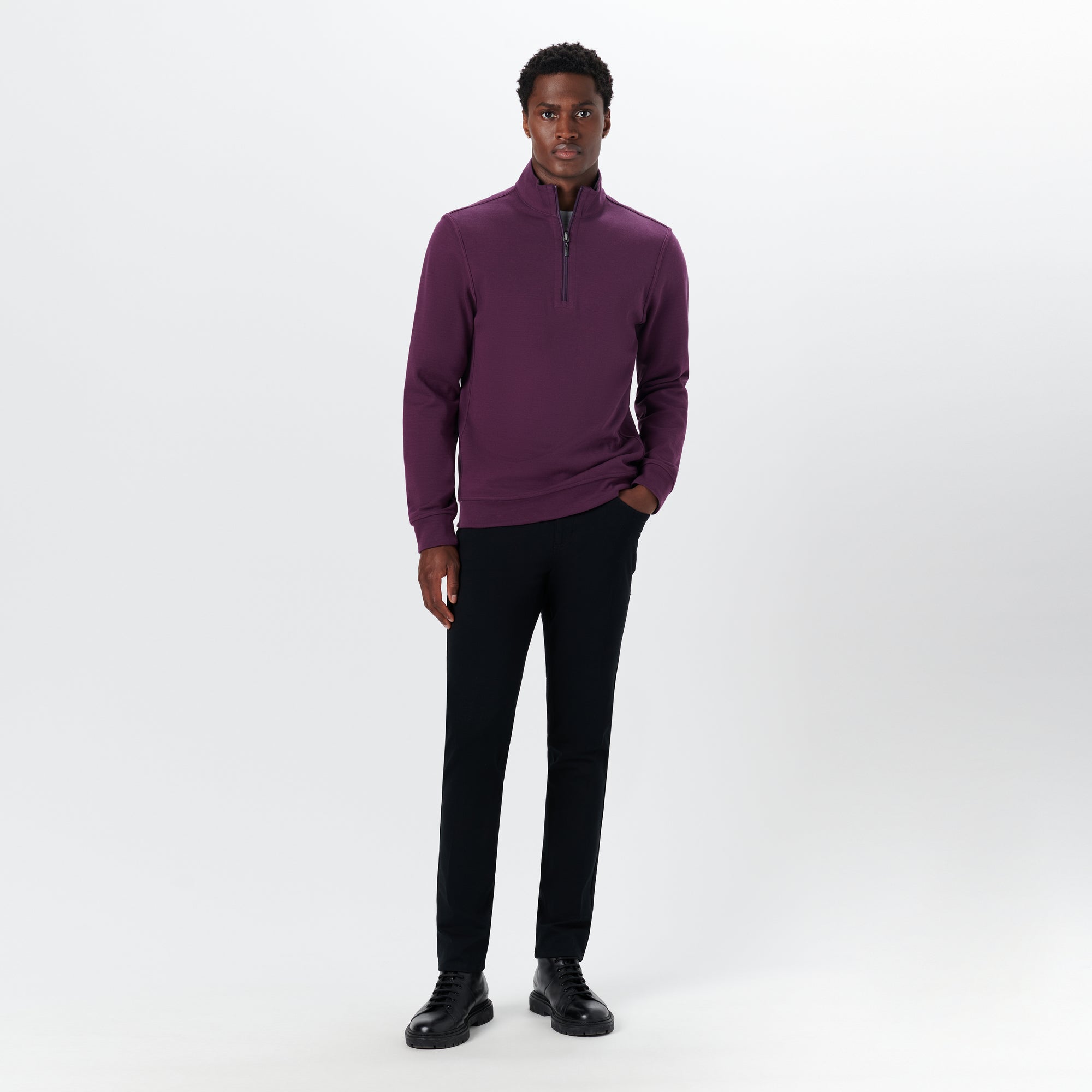 Reversible Long Sleeve Quarter Zip Pullover