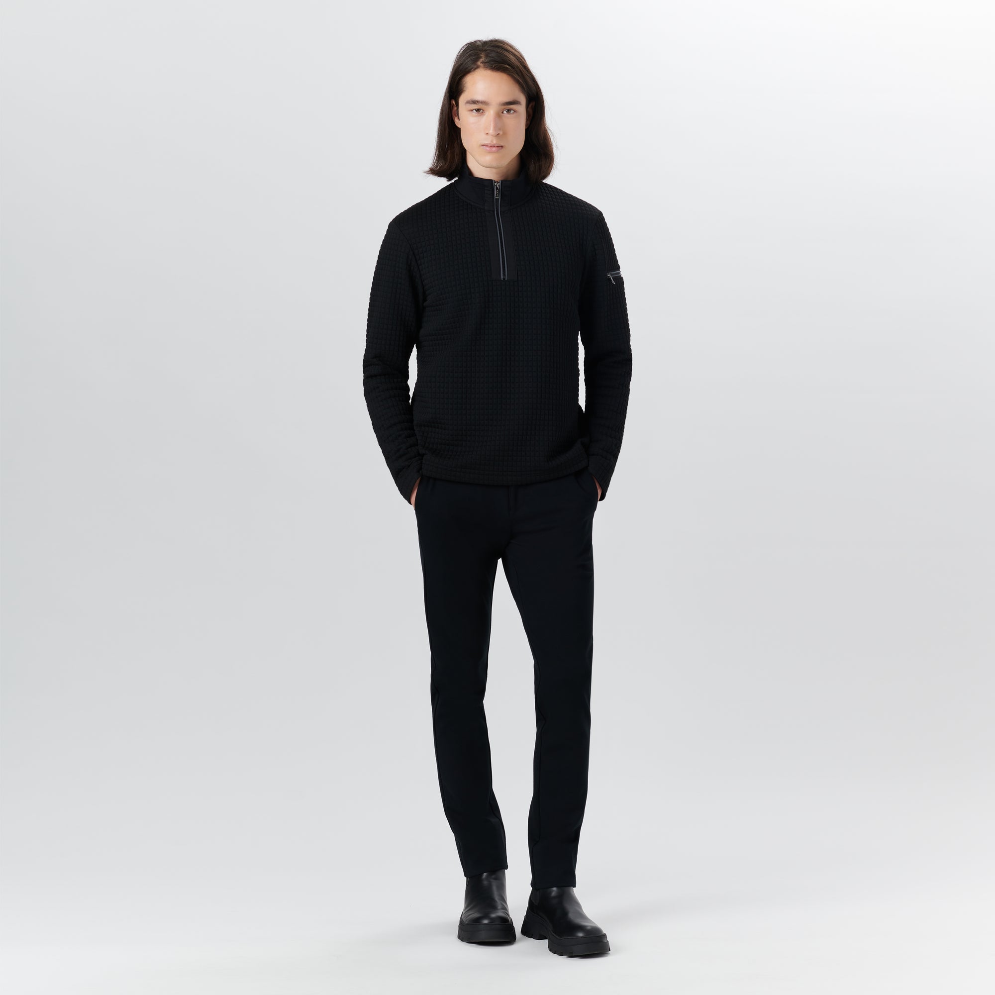Long Sleeve Quarter Zip Pullover
