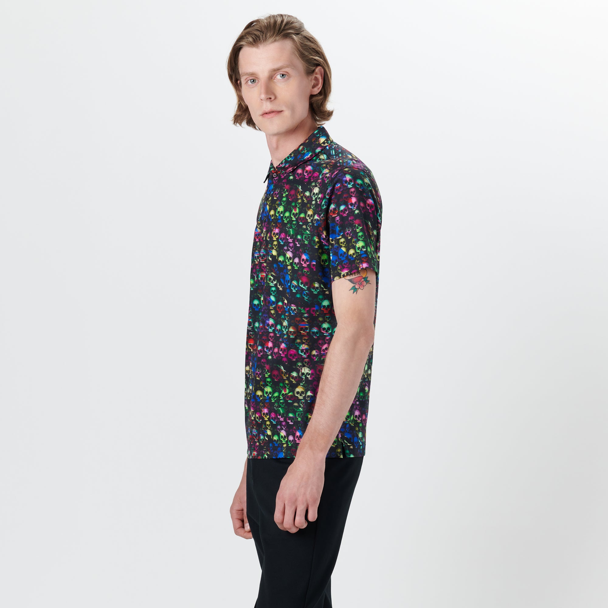 Hendrix Skulls Print Polo