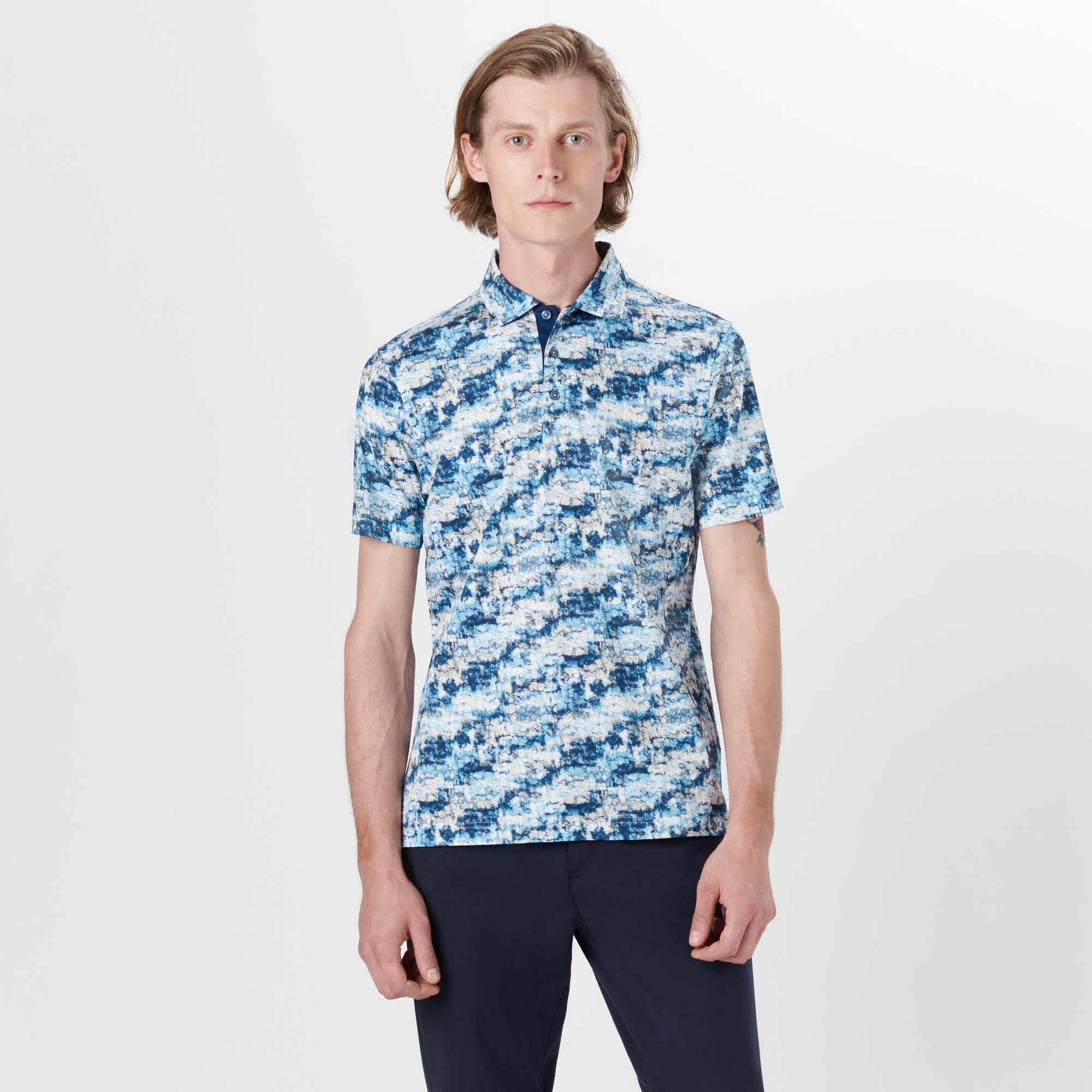 Hendrix Abstract Print Polo