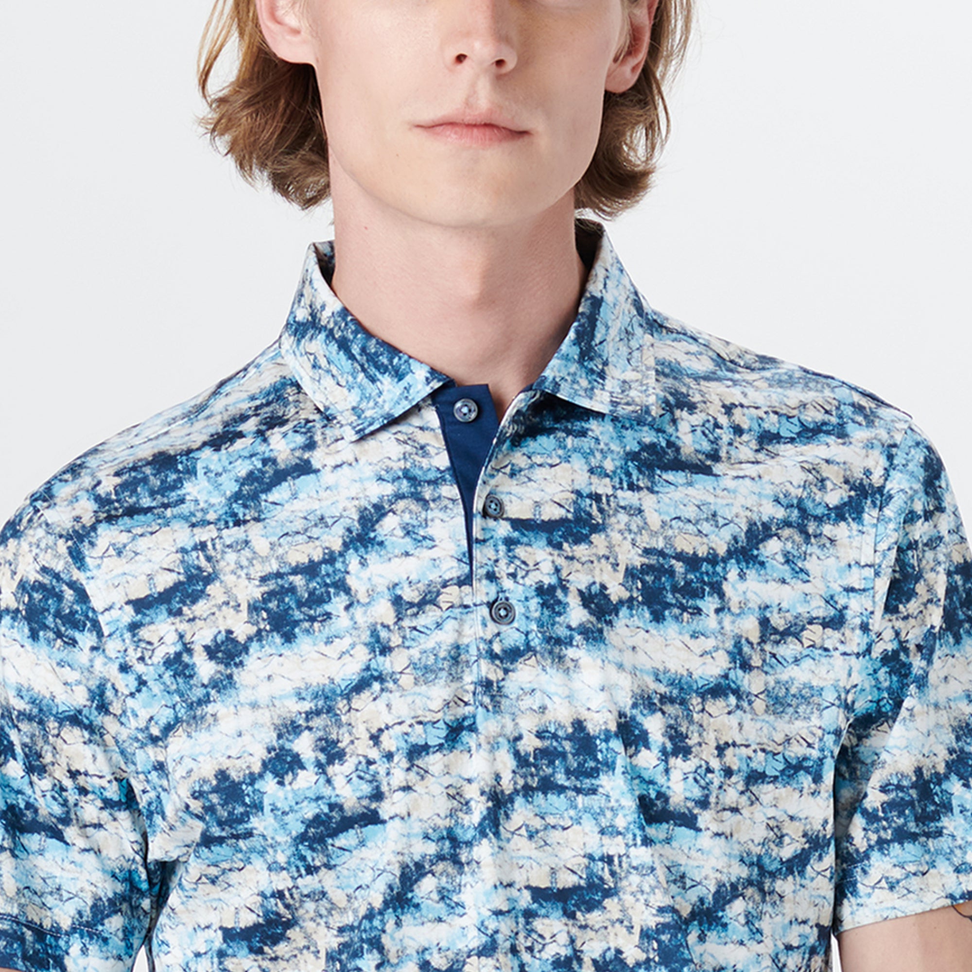 Hendrix Abstract Print Polo