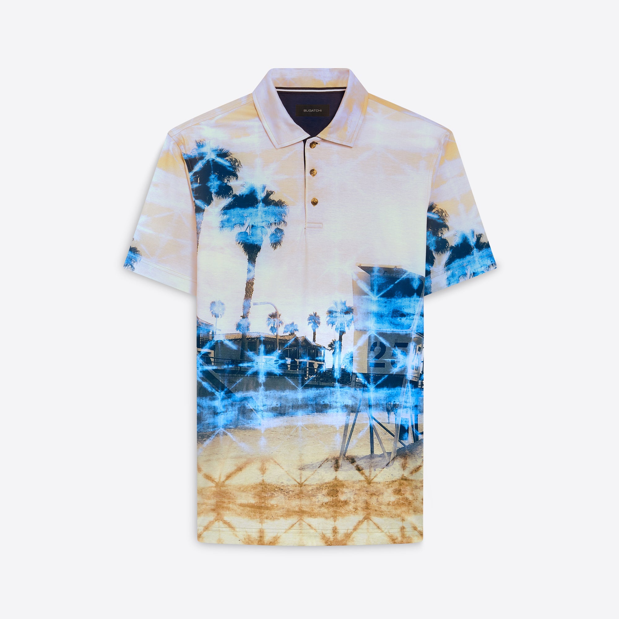 HENDRIX Palm Tree Print Polo