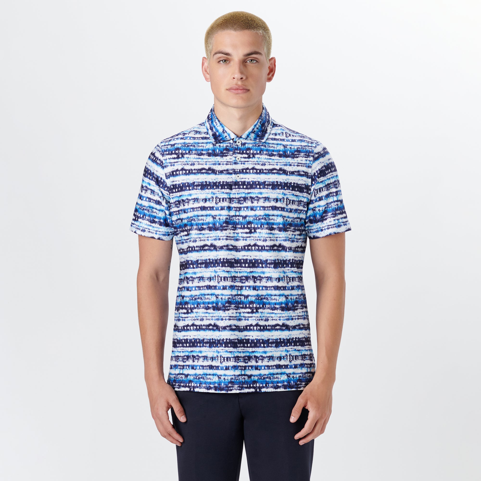 Hendrix Abstract Print Polo
