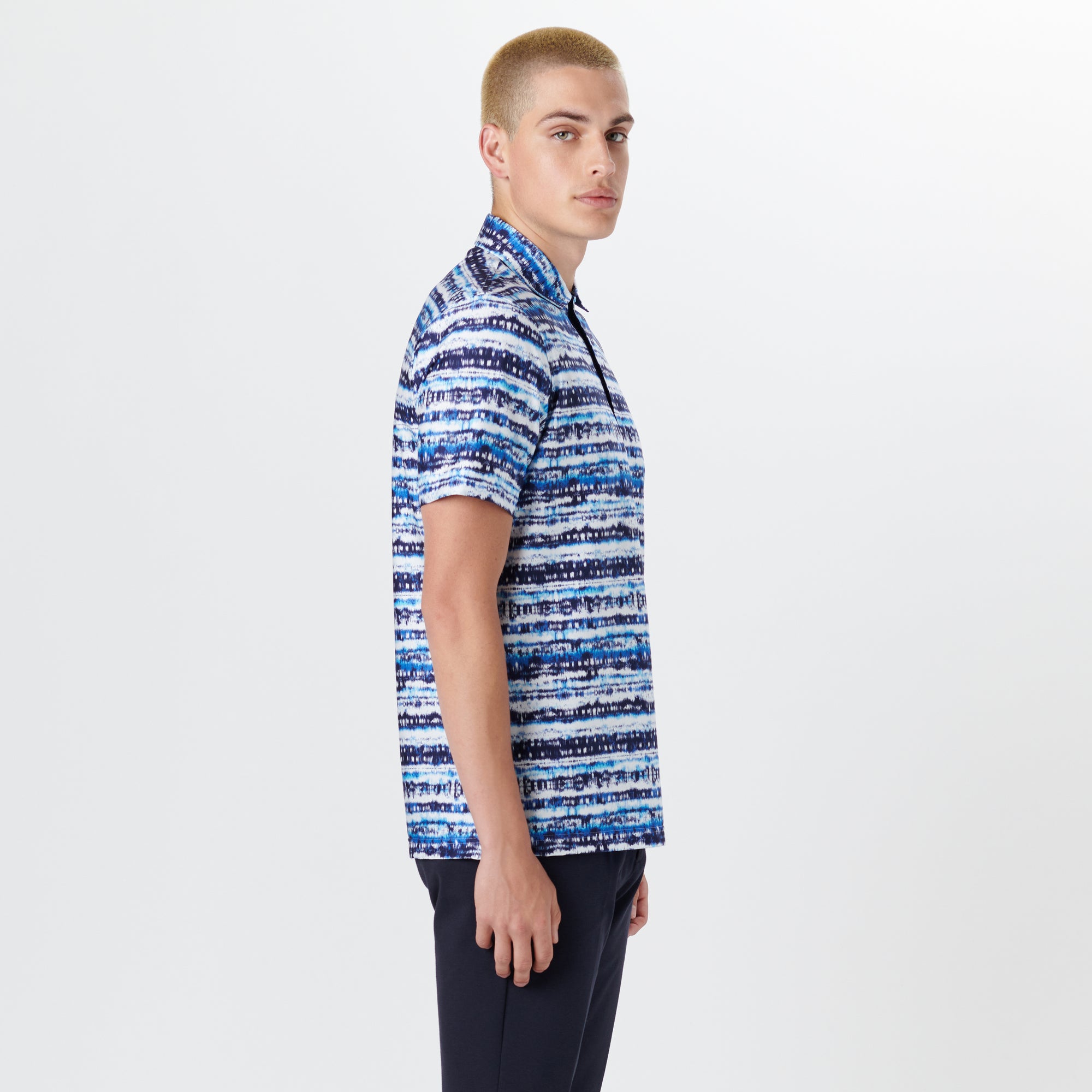 Hendrix Abstract Print Polo