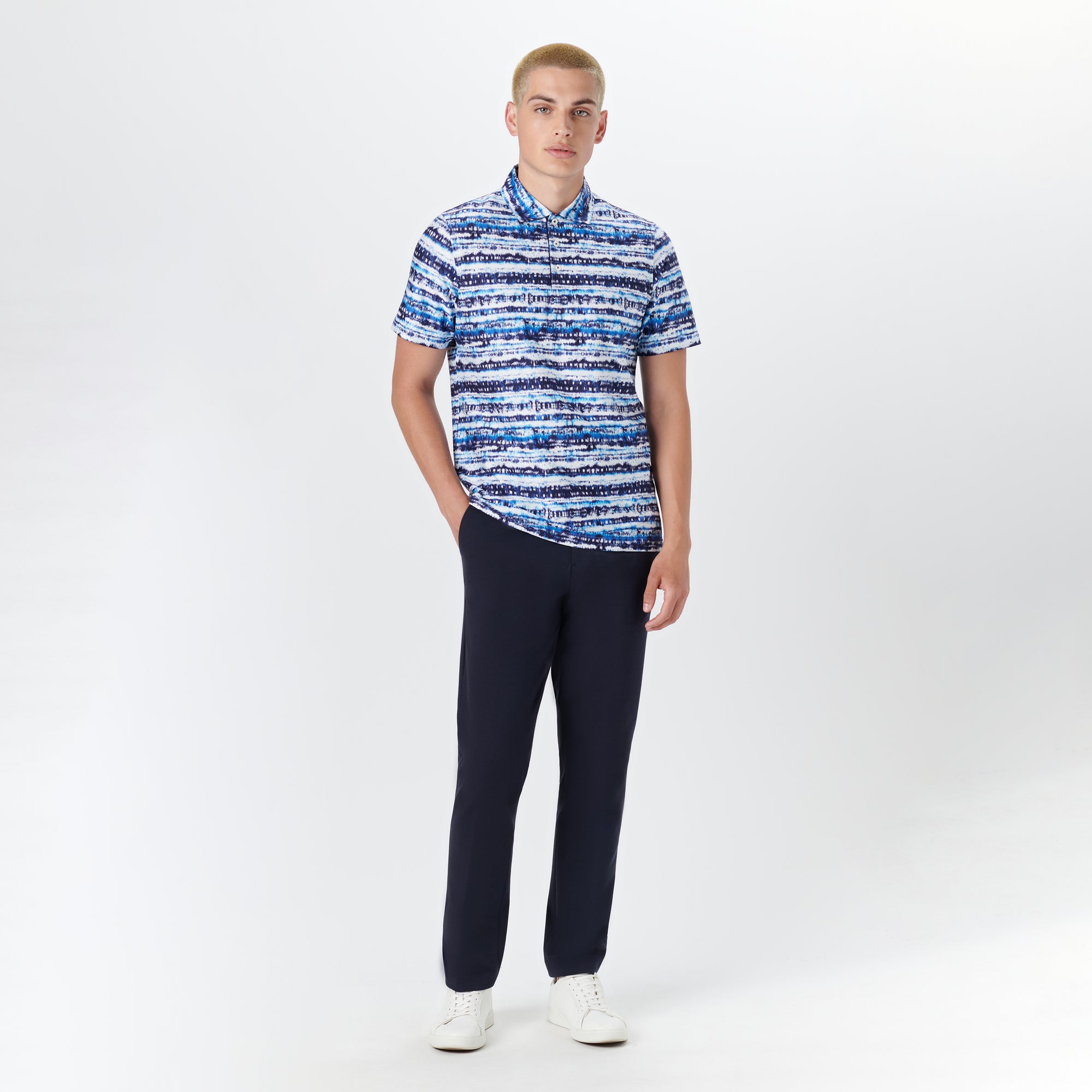 Hendrix Abstract Print Polo